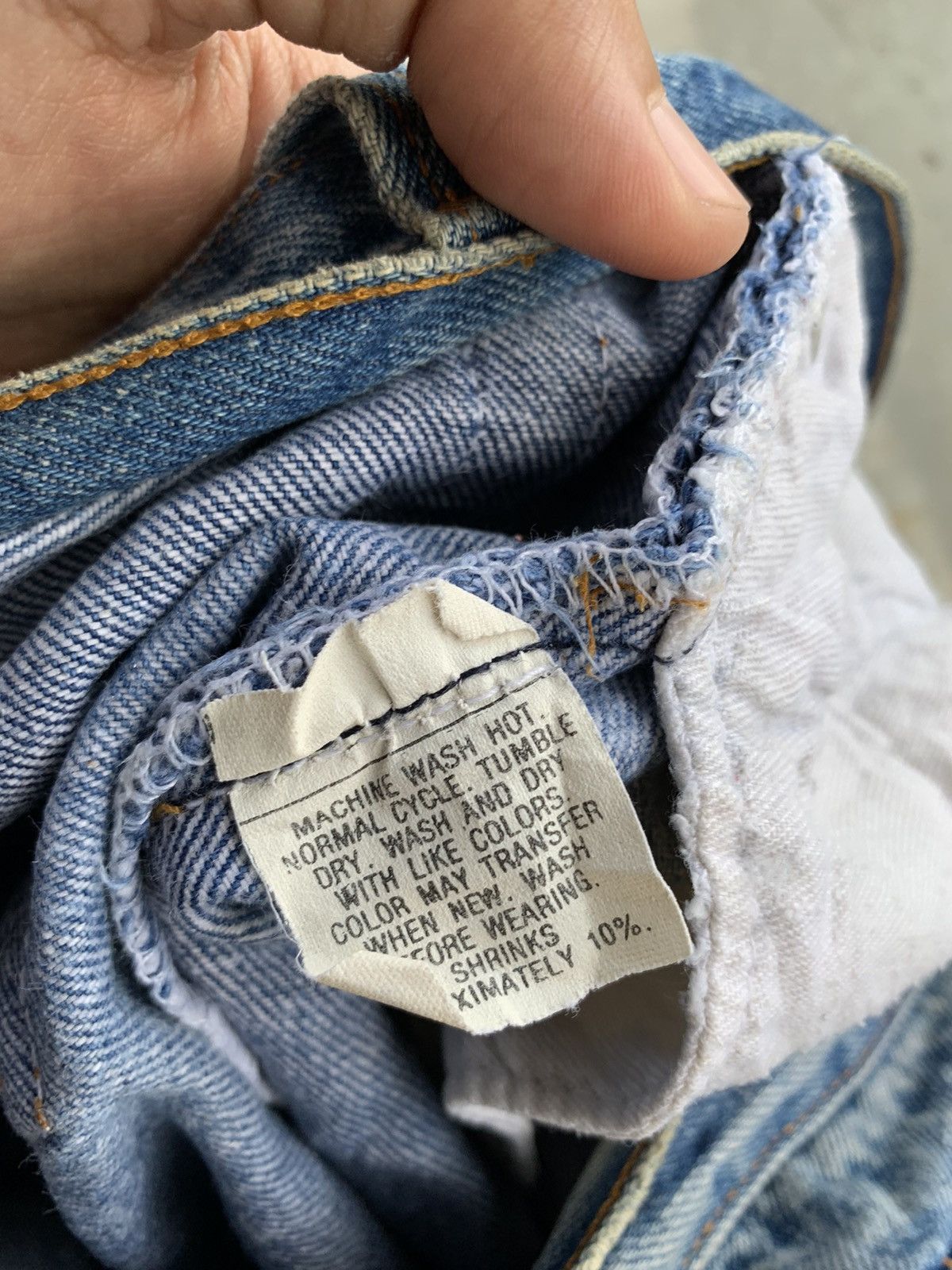 Levi's Vintage 90s Levis Distressed Painted Denim Pant Size US 32 / EU 48 - 5 Thumbnail