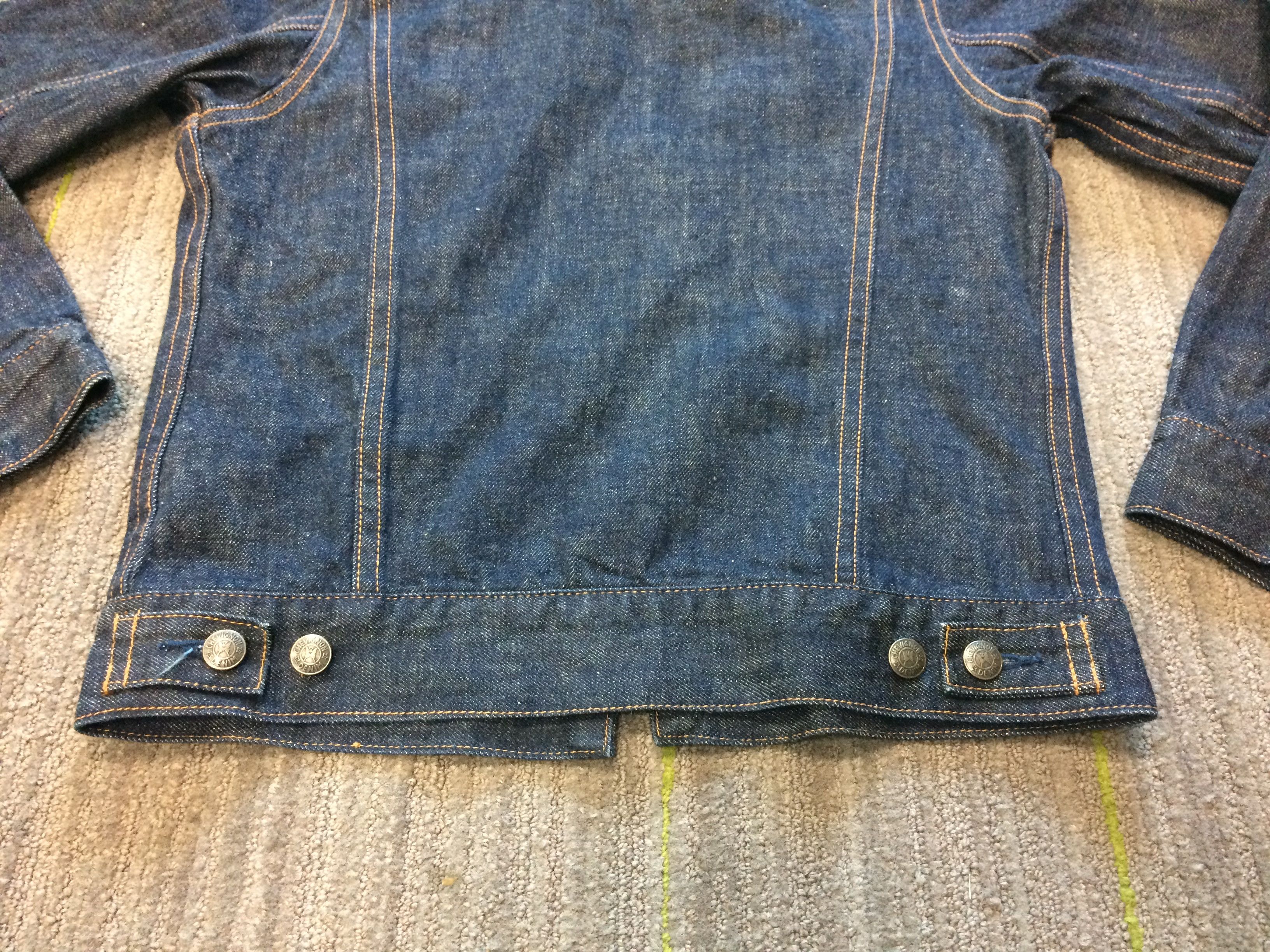 Vintage Red Selvedge Chevignon Denim Jacket