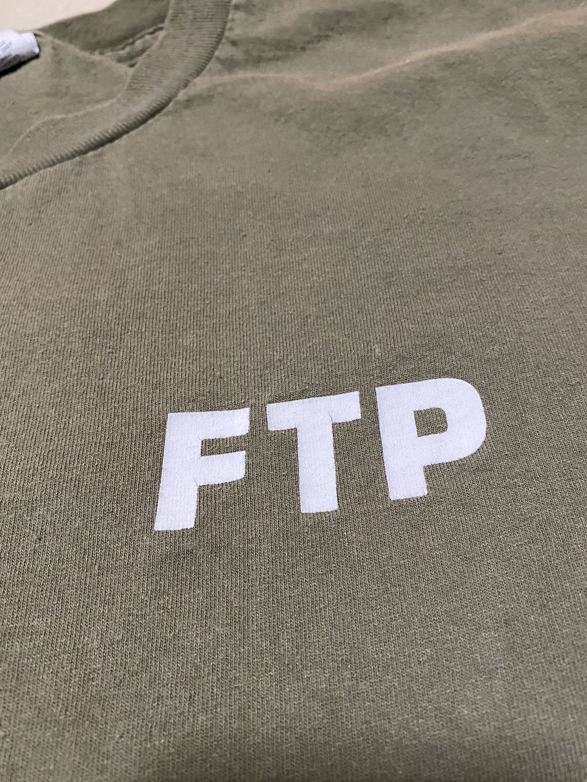 Other FTP Olive L/S Logo Tee Pre-owned Size US L / EU 52-54 / 3 - 2 Thumbnail
