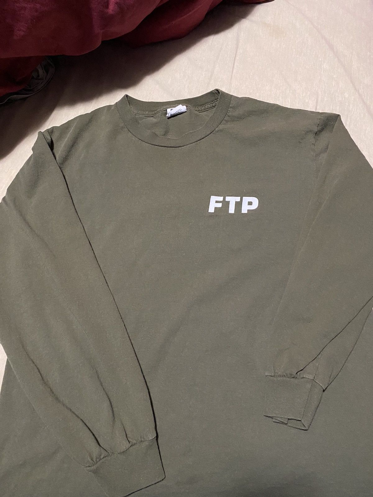 Other FTP Olive L/S Logo Tee Pre-owned Size US L / EU 52-54 / 3 - 1 Thumbnail
