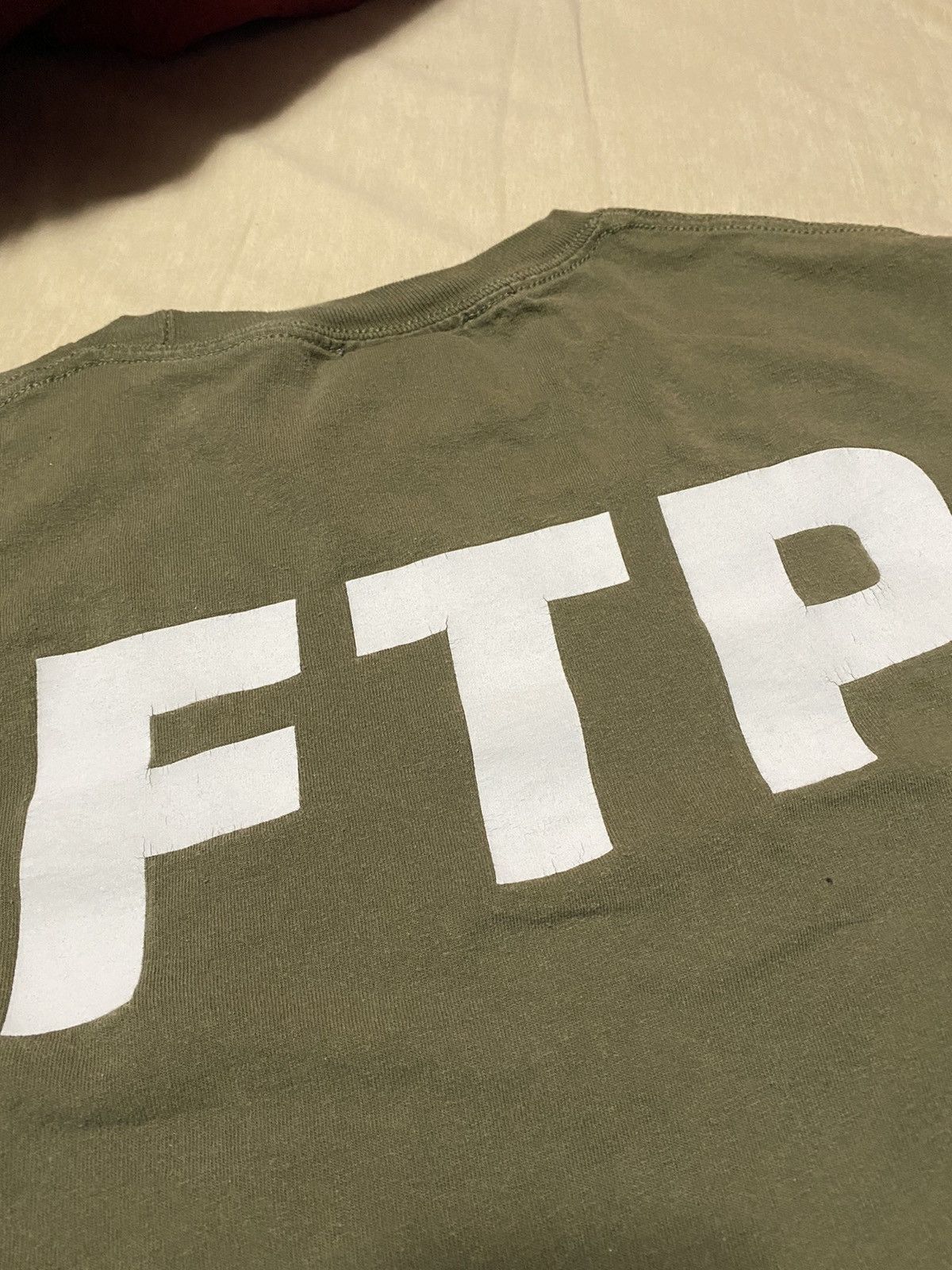 Other FTP Olive L/S Logo Tee Pre-owned Size US L / EU 52-54 / 3 - 4 Thumbnail