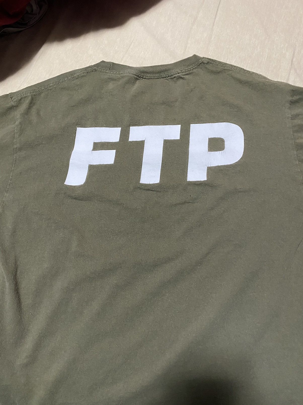 Other FTP Olive L/S Logo Tee Pre-owned Size US L / EU 52-54 / 3 - 3 Thumbnail