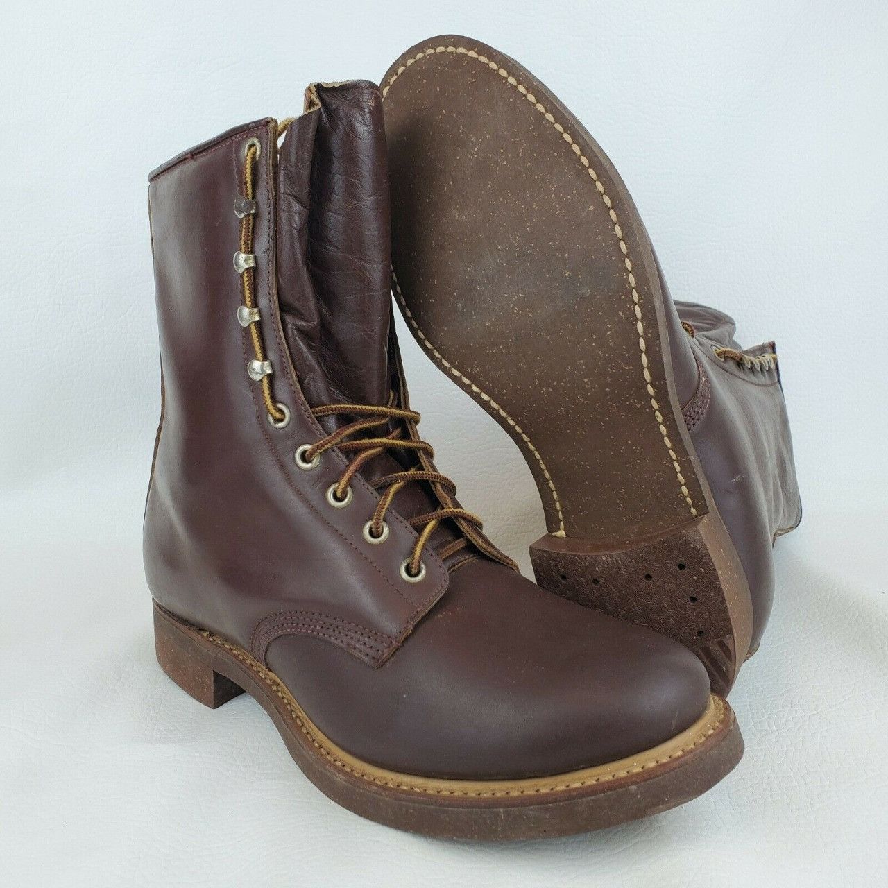 Leather Vintage 1950s Ranger Brown Leather Work Boots | Grailed