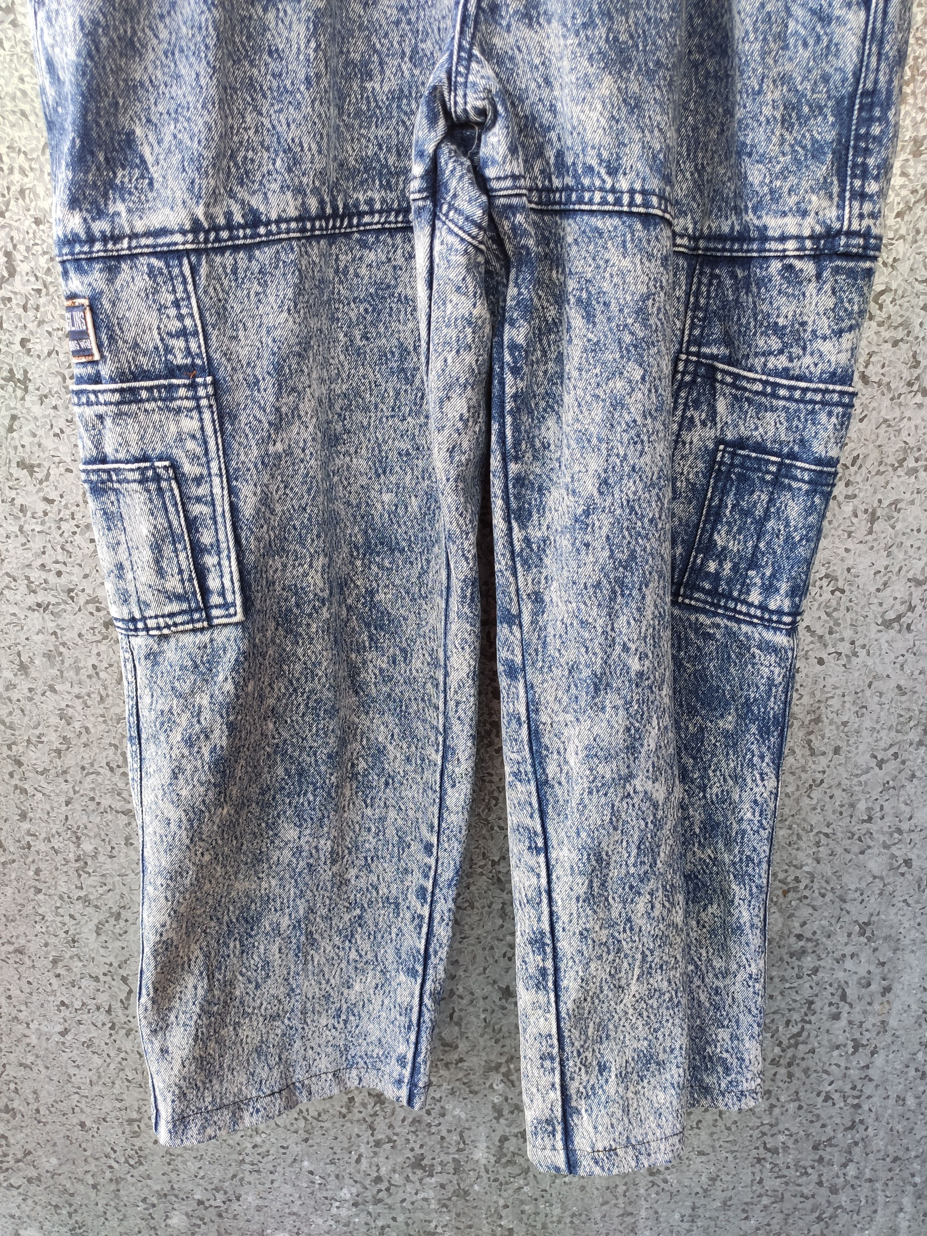 Japanese Brand Roglins Jeans Wear Cargo Jeans Acid wash pants Size US 33 - 5 Thumbnail