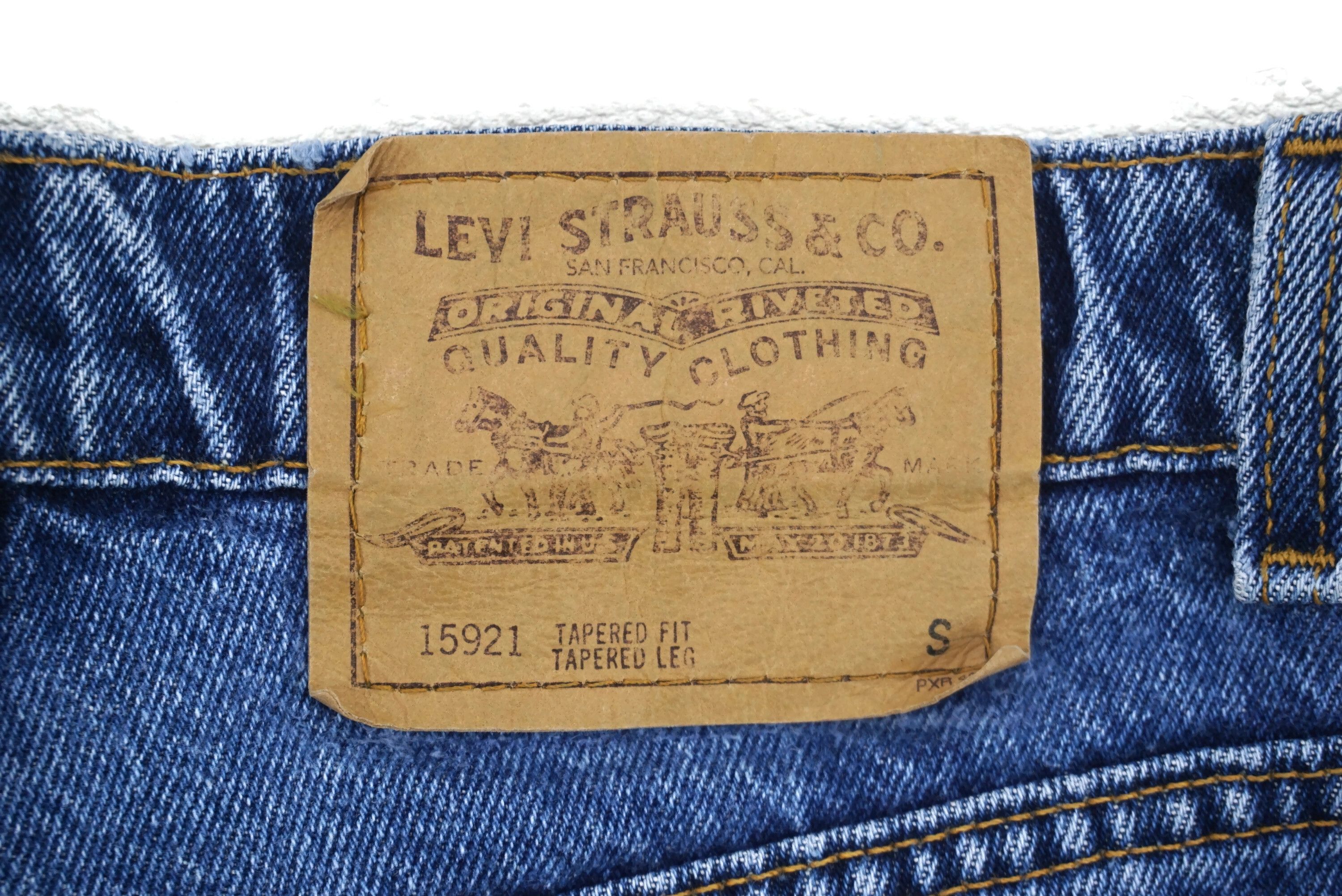 Levi's Made & Crafted × Levi's Vintage Clothing Levis 15921 Orange Tab Tapered Fit Tapered Leg Jeans USA Size US 29 - 13 Thumbnail