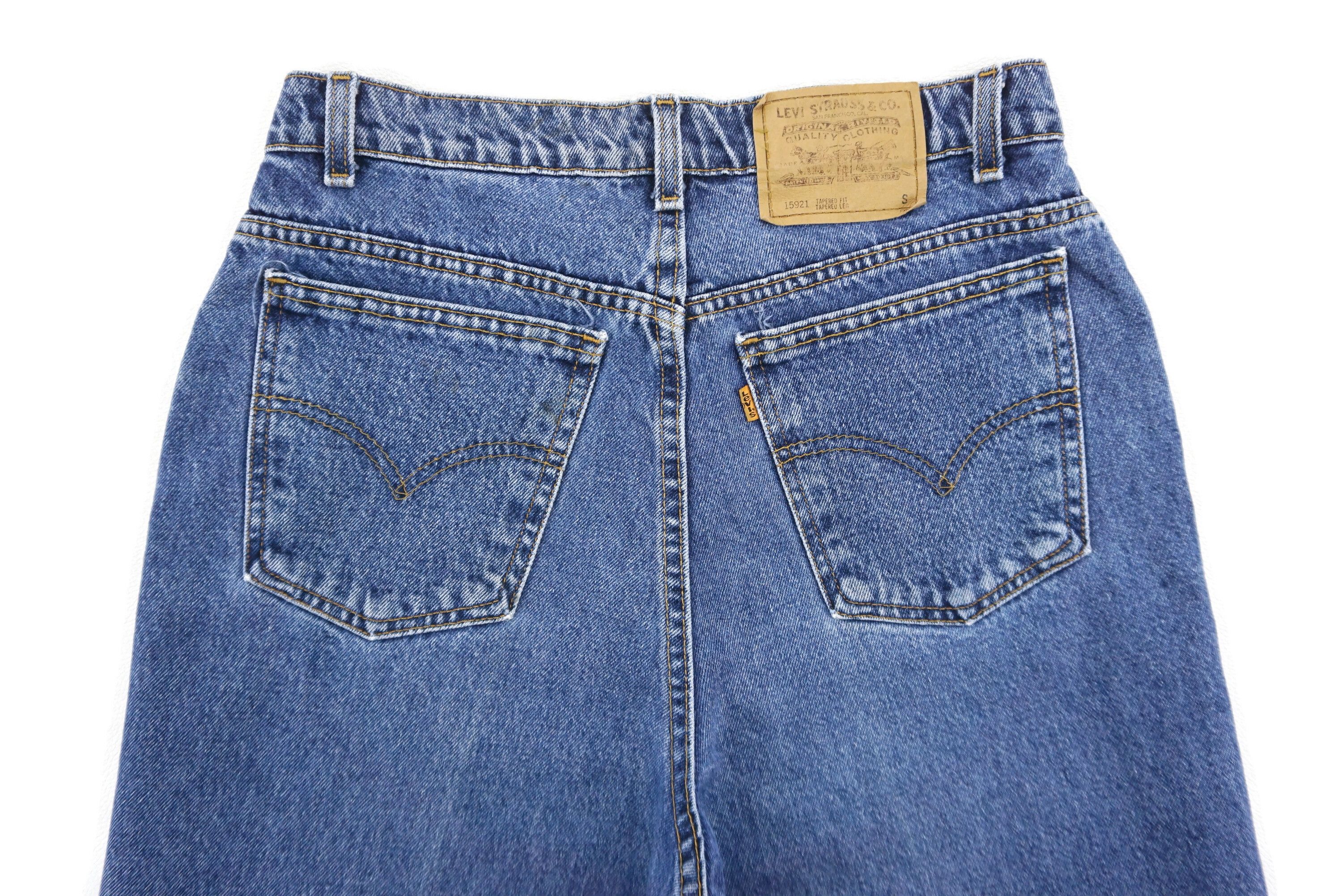 Levi's Made & Crafted × Levi's Vintage Clothing Levis 15921 Orange Tab Tapered Fit Tapered Leg Jeans USA Size US 29 - 6 Thumbnail