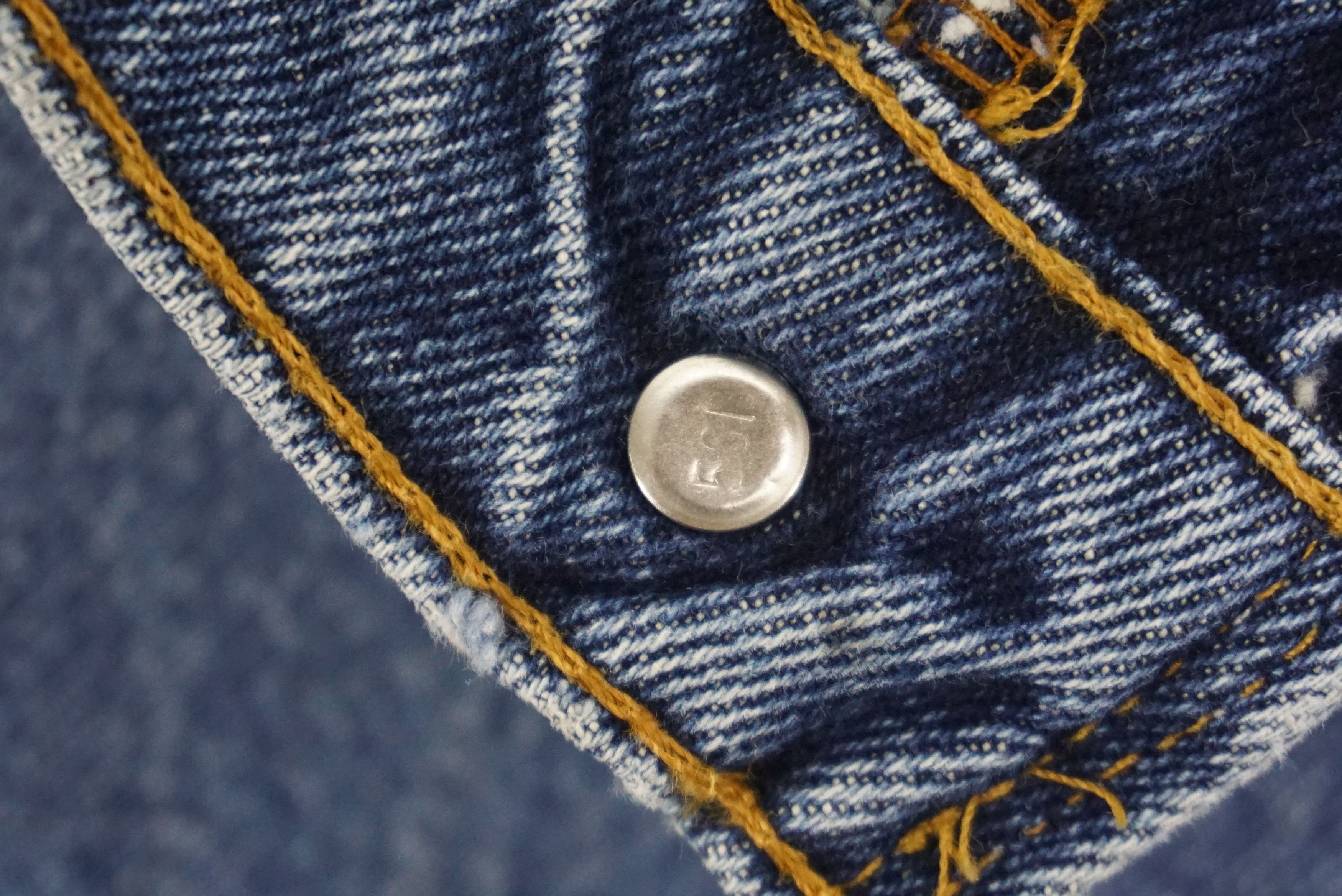 Levi's Made & Crafted × Levi's Vintage Clothing Levis 15921 Orange Tab Tapered Fit Tapered Leg Jeans USA Size US 29 - 15 Thumbnail