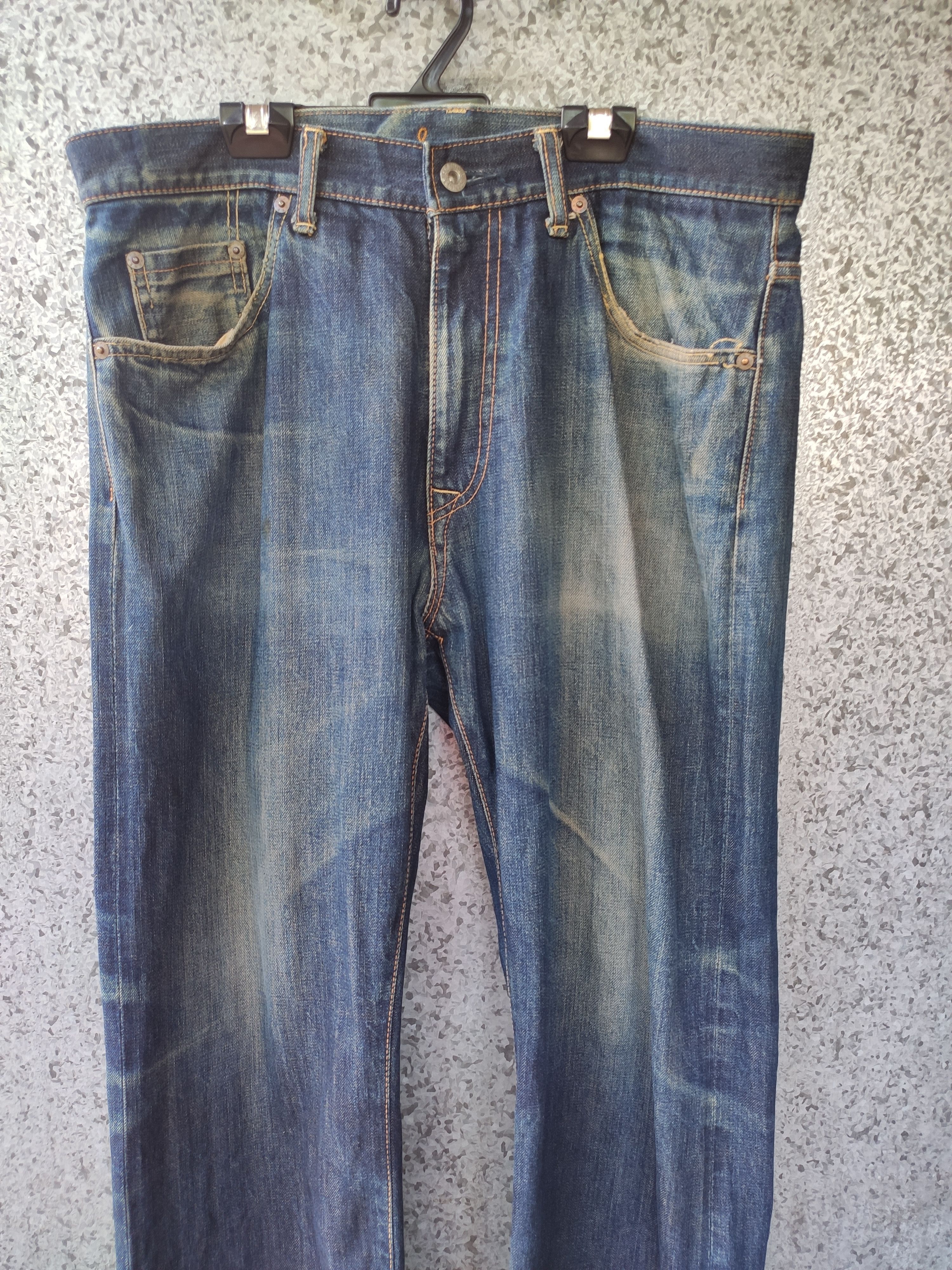 Japanese Brand Scanner Fundamental Jeans Selvedge Denim Size US 34 / EU 50 - 2 Thumbnail