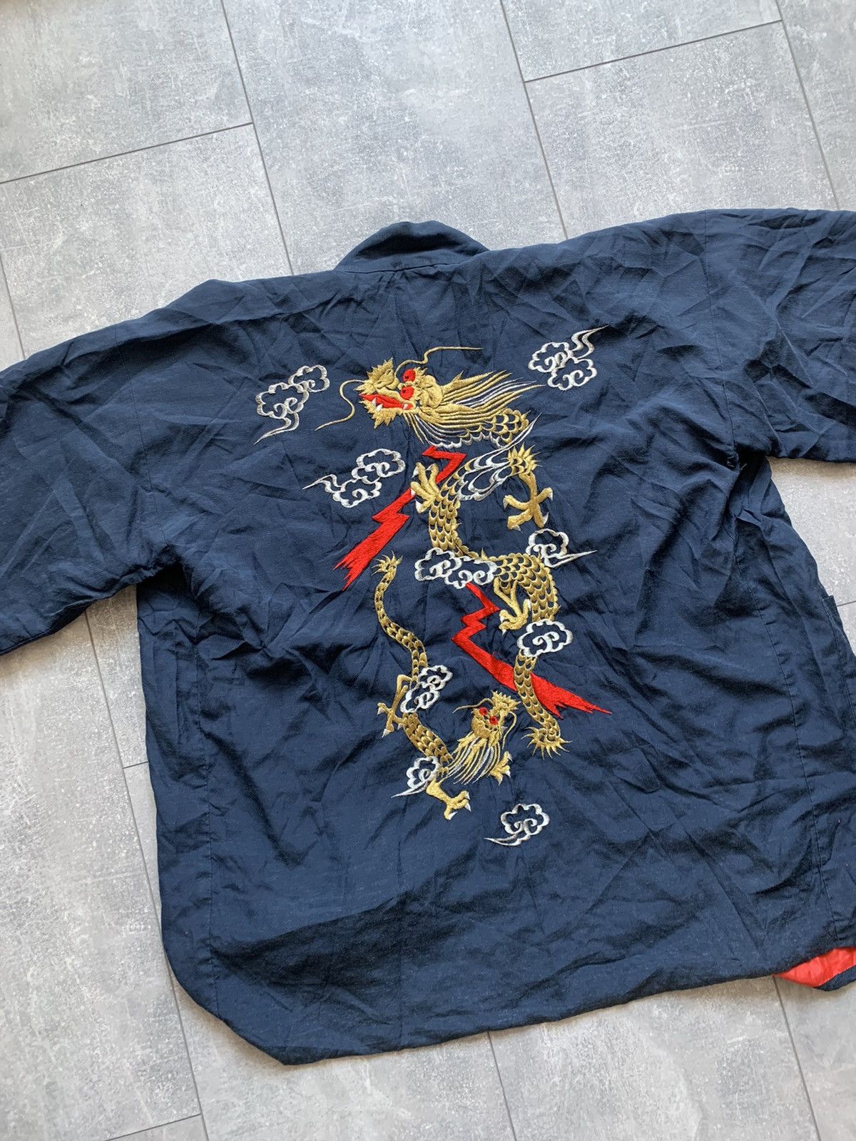 Japanese Brand Vintage silk japan kimono dragon print Size US L / EU 52-54 / 3 - 2 Thumbnail