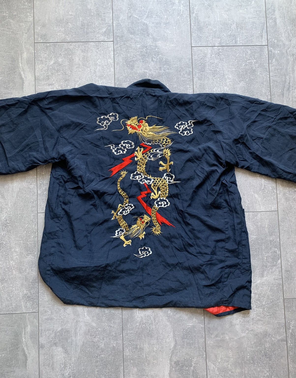 Japanese Brand Vintage silk japan kimono dragon print Size US L / EU 52-54 / 3 - 1 Thumbnail