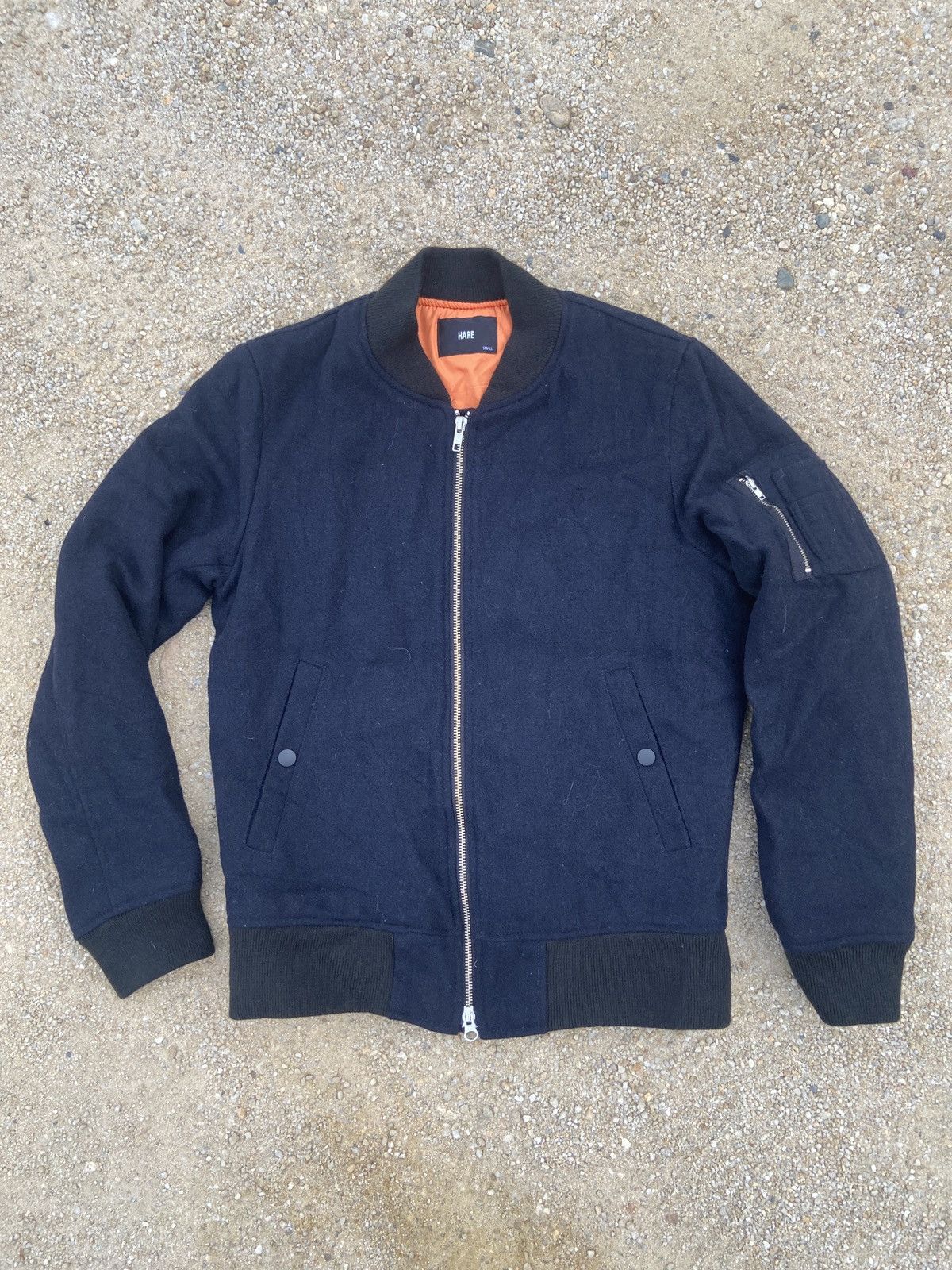 Hare Hare Wool Flight Bomber Jacket | Grailed