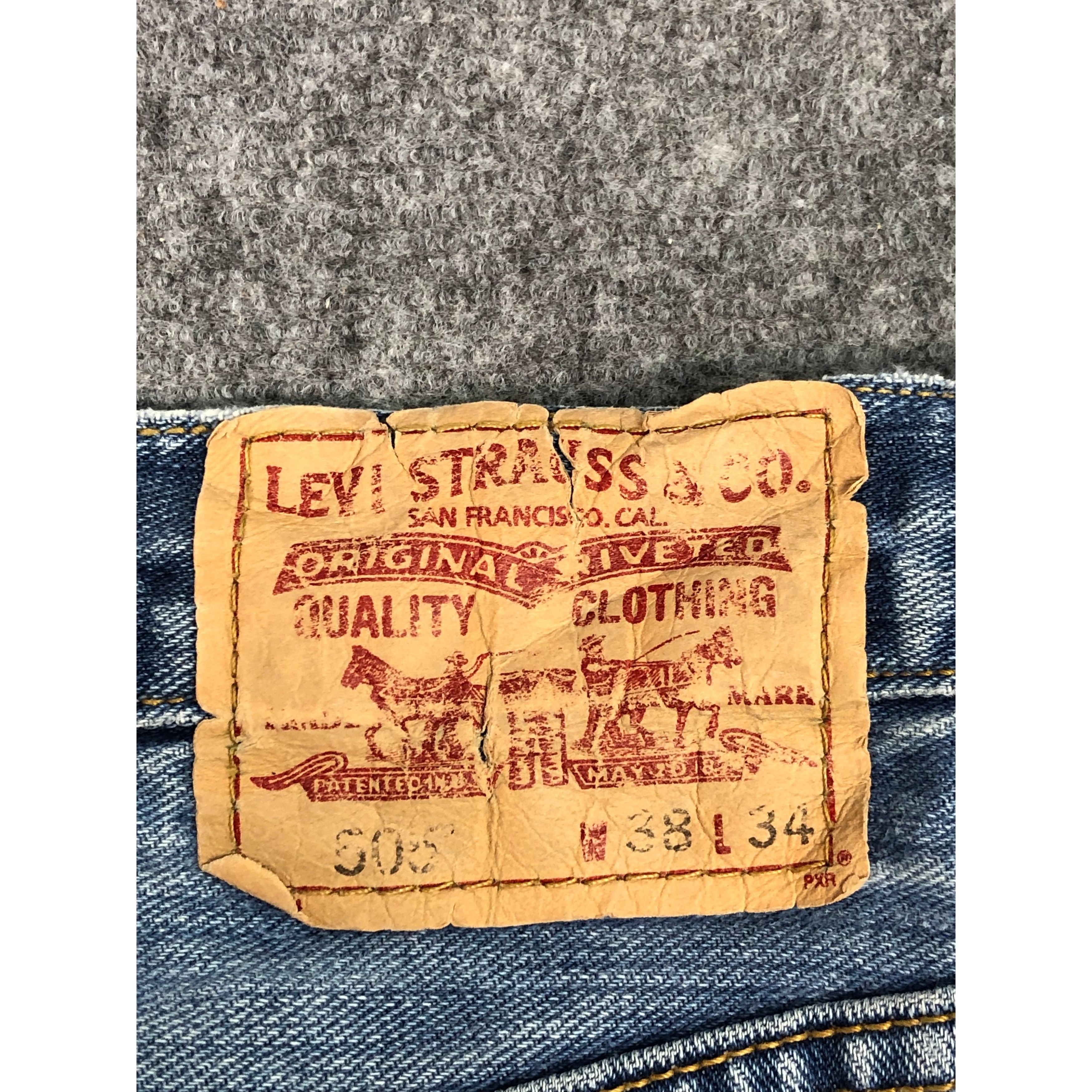 Levi's Vintage Levis 505 Lightwash Jeans DP0509 Size US 38 / EU 54 - 5 Thumbnail