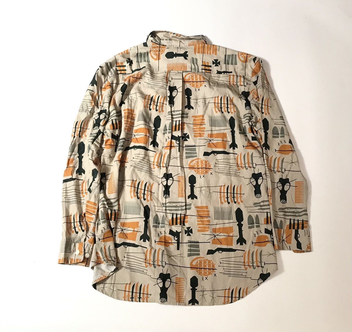 Jun Takahashi Undercover SS98 “Wet Summer” Guns and Nukes Flowy Shirt Size US M / EU 48-50 / 2 - 7 Thumbnail