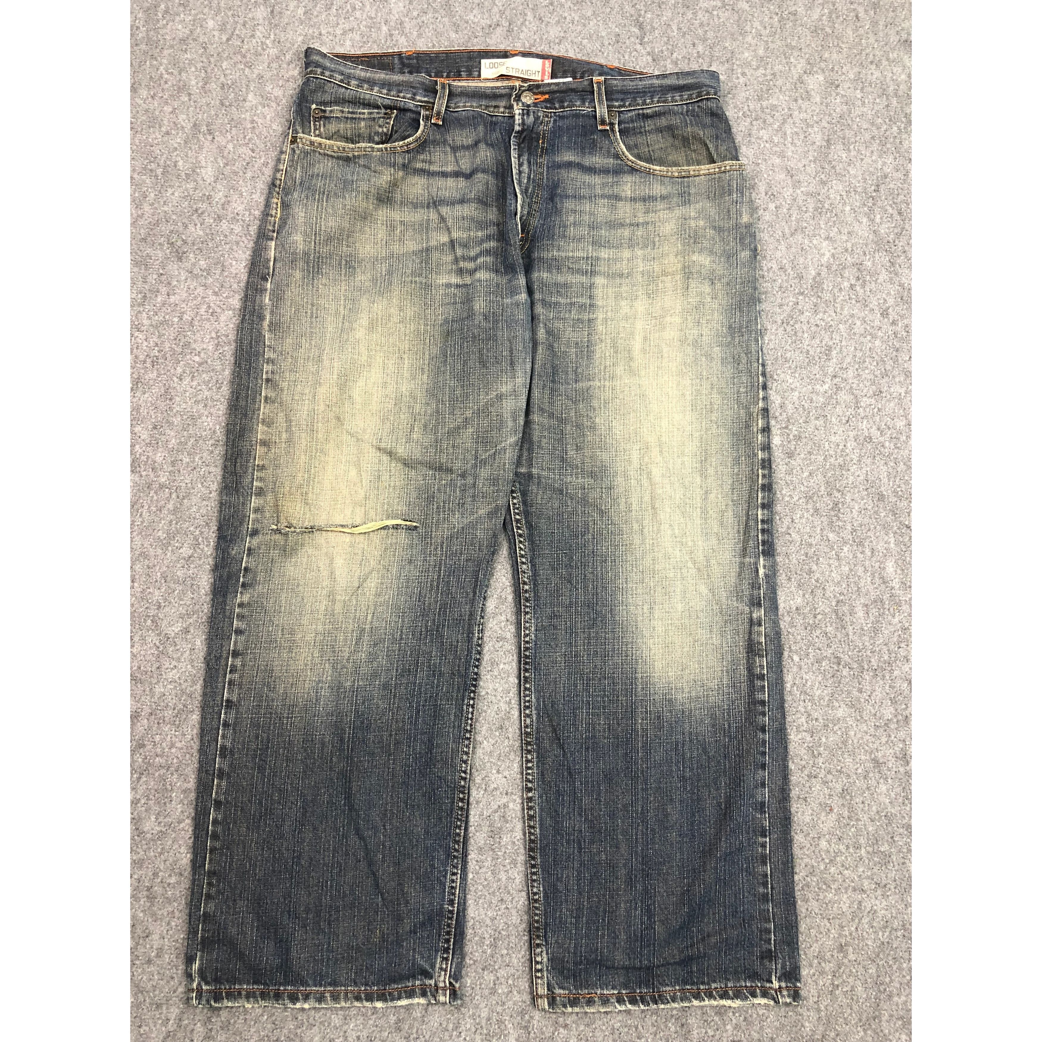 Levi's Vintage Levis 569 Distressed Jeans DP0505 Size US 41 - 1 Thumbnail