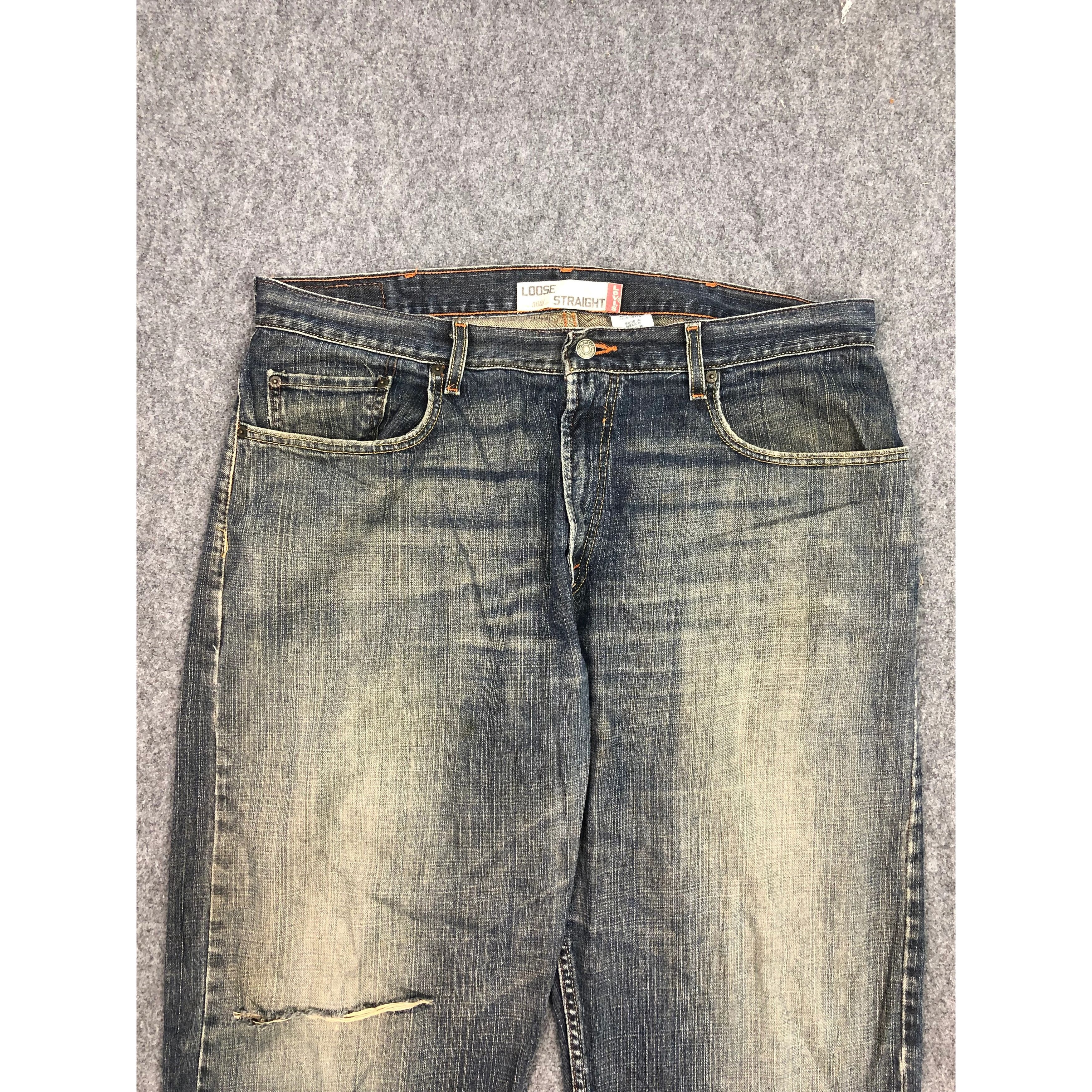 Levi's Vintage Levis 569 Distressed Jeans DP0505 Size US 41 - 3 Thumbnail