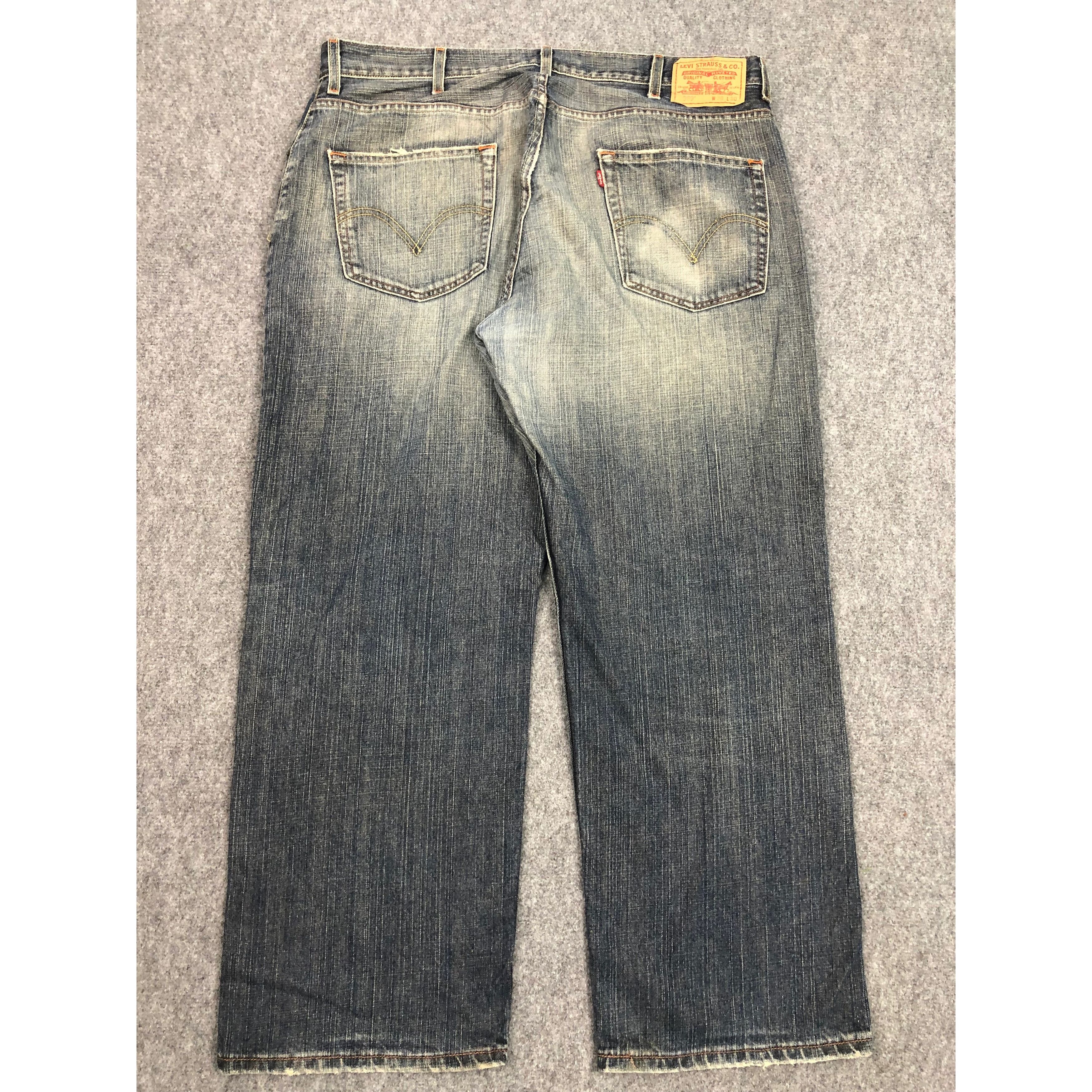 Levi's Vintage Levis 569 Distressed Jeans DP0505 Size US 41 - 2 Thumbnail