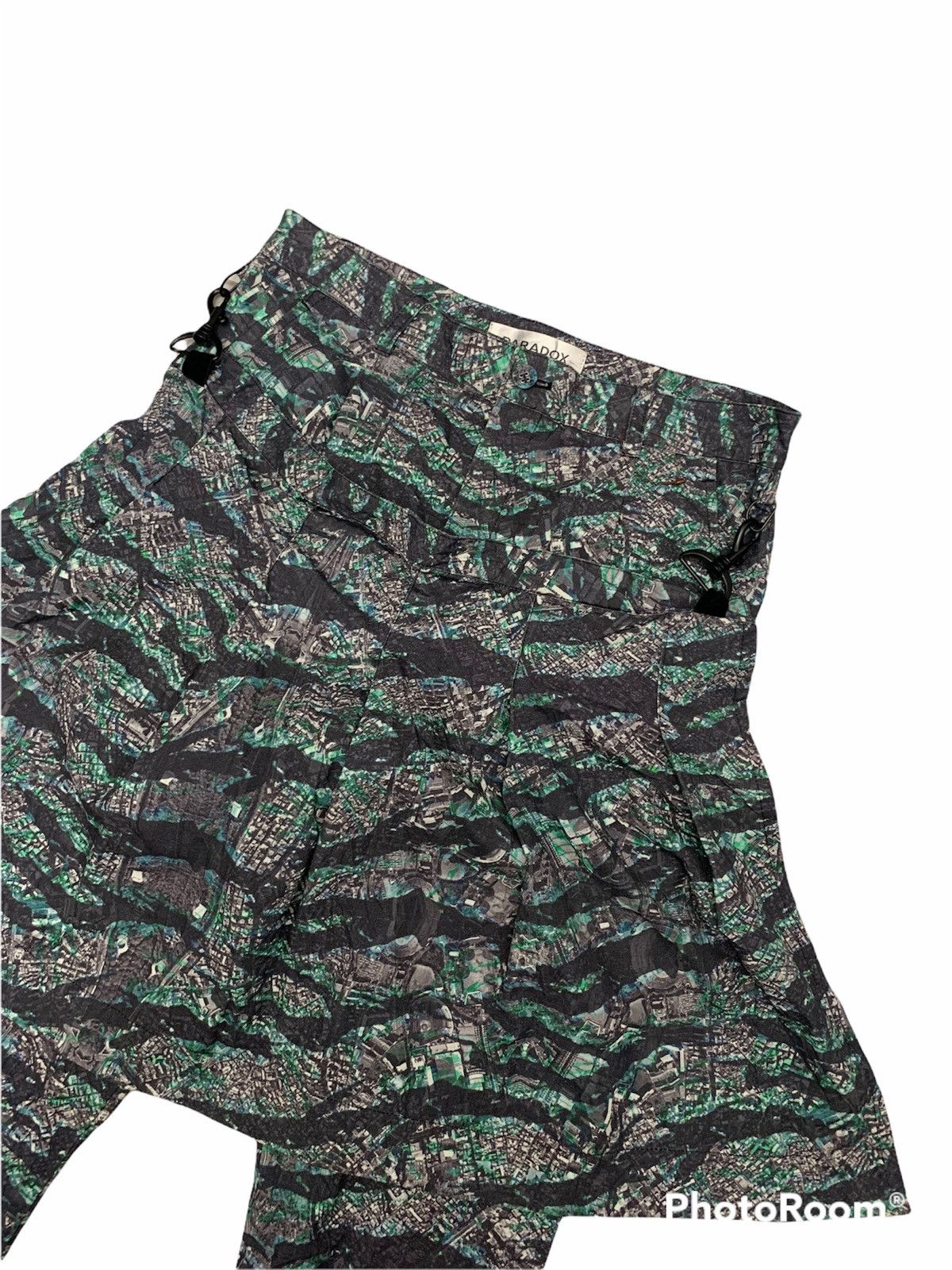 Japanese Brand Paradox three quarter pants overprint street fashion style Size US 31 - 3 Thumbnail