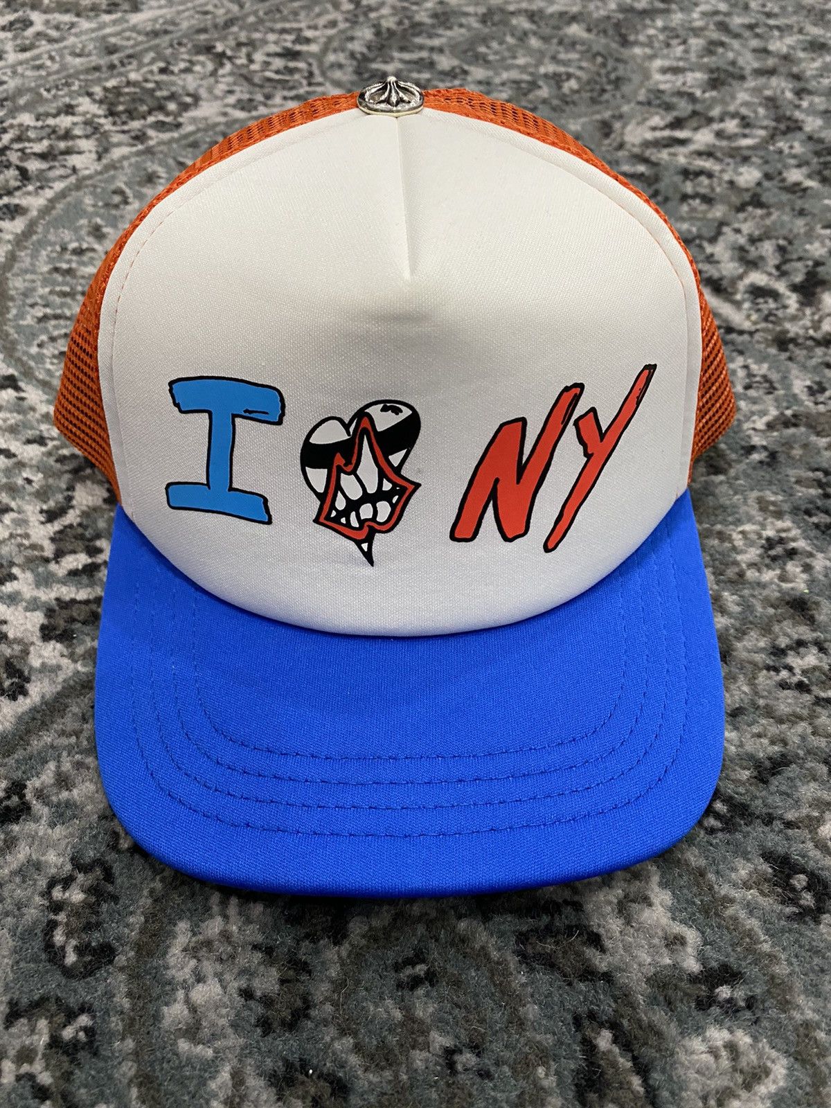 【保存版】 Love 'I Records Sex Boy Matty Hearts Chrome NY' l Trucker 帽子