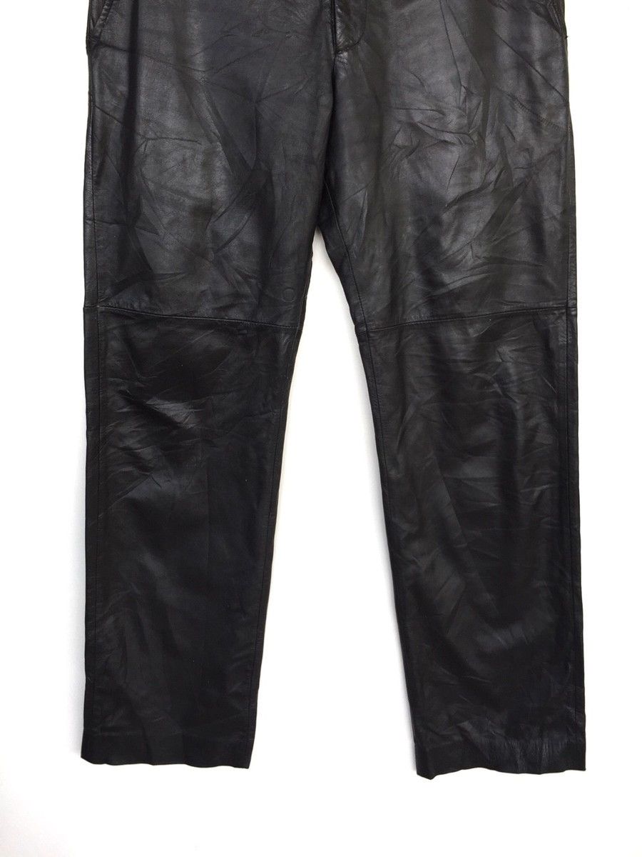 Kenzo HEAT🔥Kenzo 🇫🇷 Genuine Leather Minimal Biker Pants Size US 32 / EU 48 - 6 Thumbnail