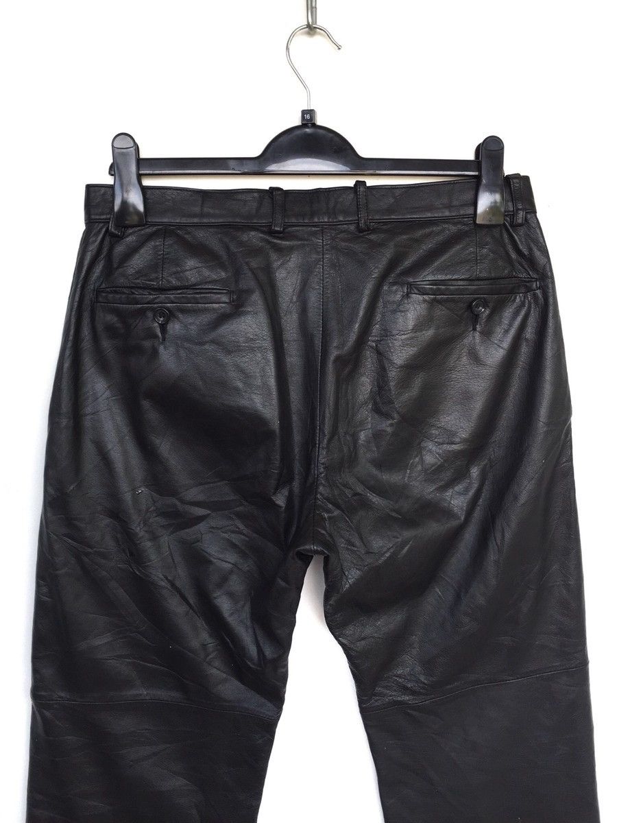 Kenzo HEAT🔥Kenzo 🇫🇷 Genuine Leather Minimal Biker Pants Size US 32 / EU 48 - 7 Thumbnail