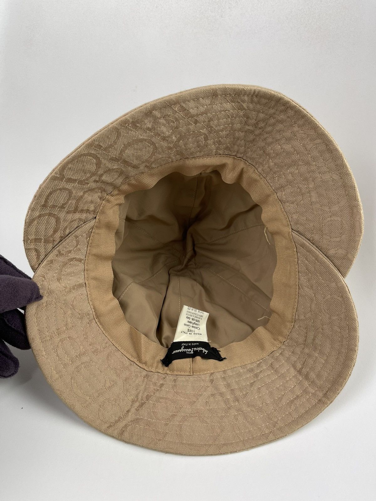 Salvatore Ferragamo Salvatore Ferragamo Monogram Bucket Hat Size ONE SIZE - 5 Thumbnail