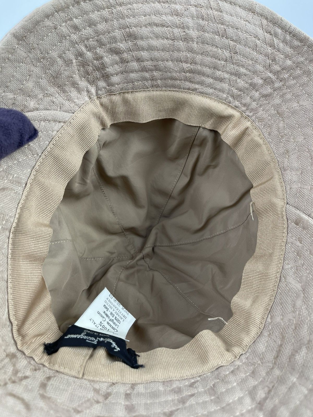 Salvatore Ferragamo Salvatore Ferragamo Monogram Bucket Hat Size ONE SIZE - 6 Thumbnail