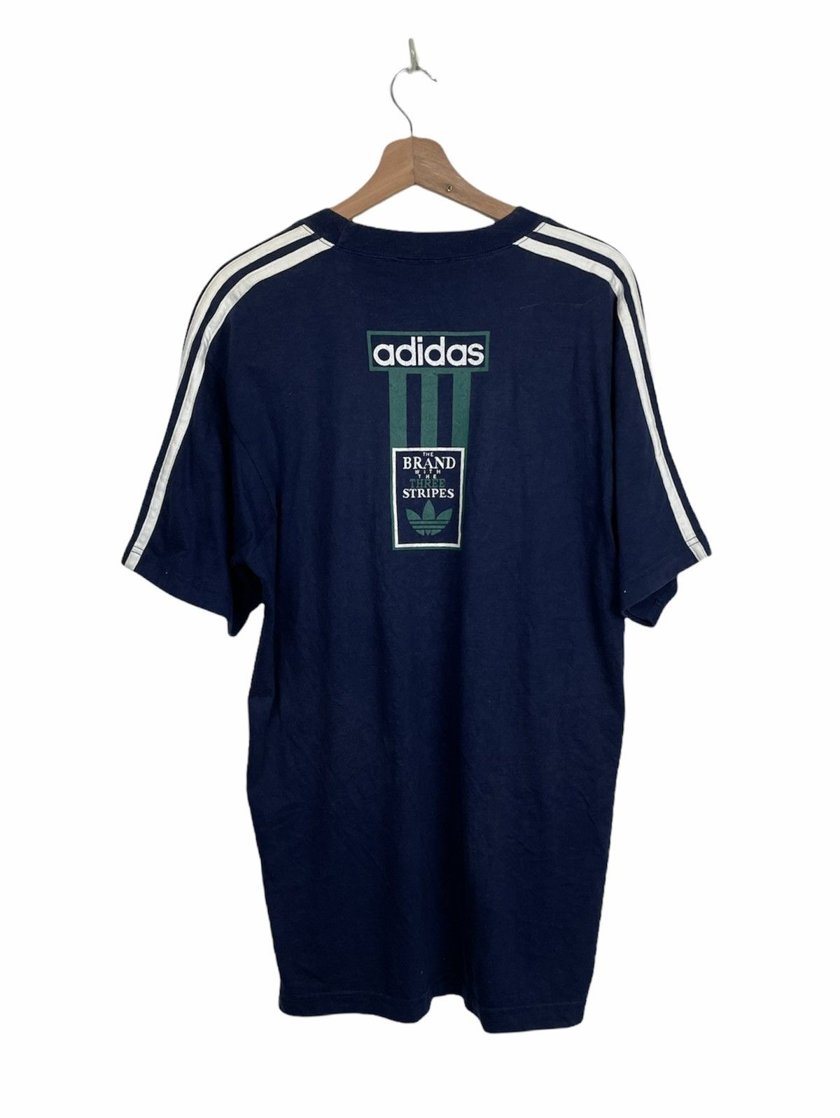 Adidas × Vintage Adidas Trefoil 3-Stripes Tee | 90s / Y2K Philippines Size US L / EU 52-54 / 3 - 1 Thumbnail