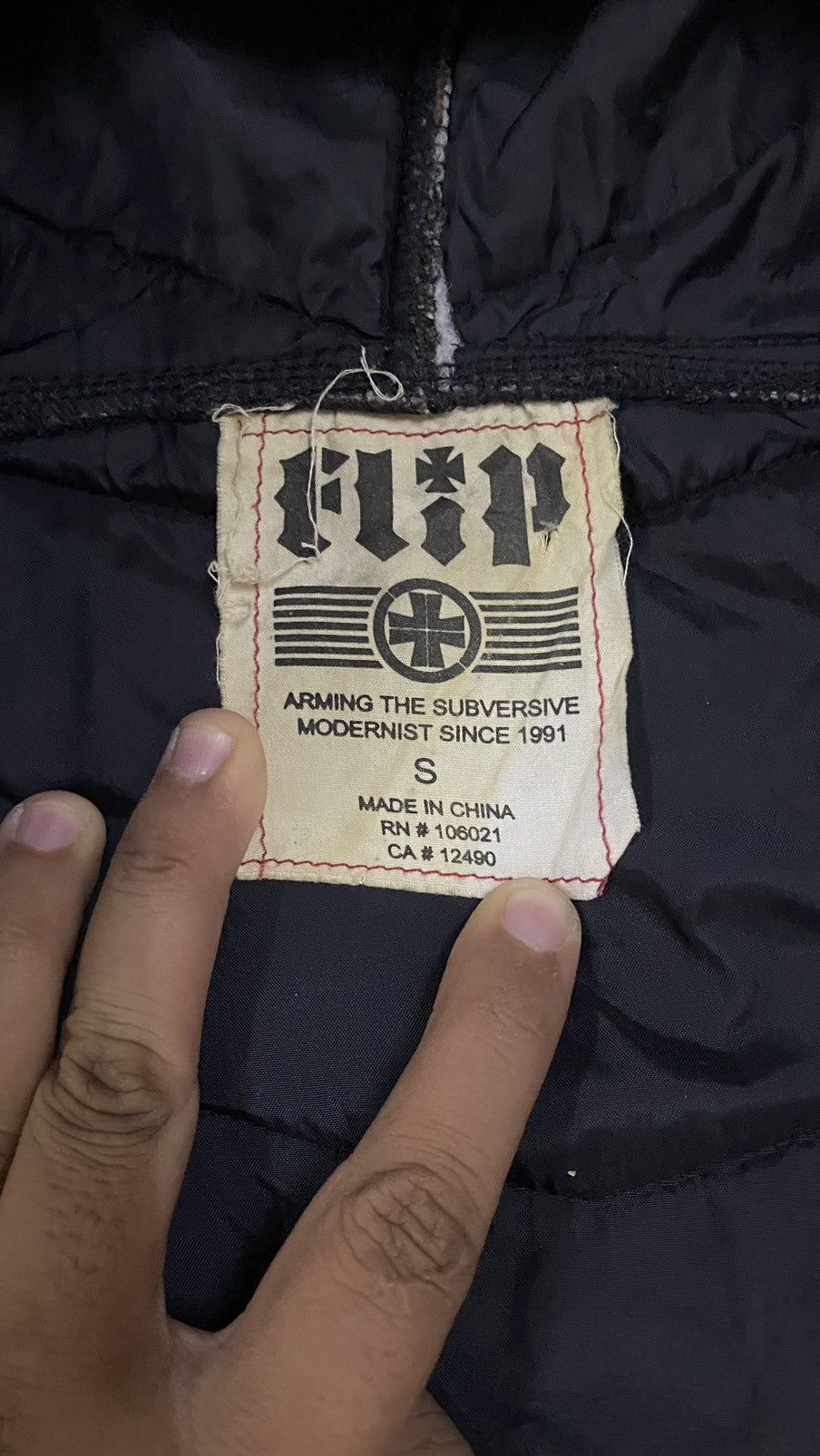 Hook-Ups × Vintage Vtg🛹Flip Skateboarding Hoodies Quilted Big Logo Size US S / EU 44-46 / 1 - 14 Thumbnail