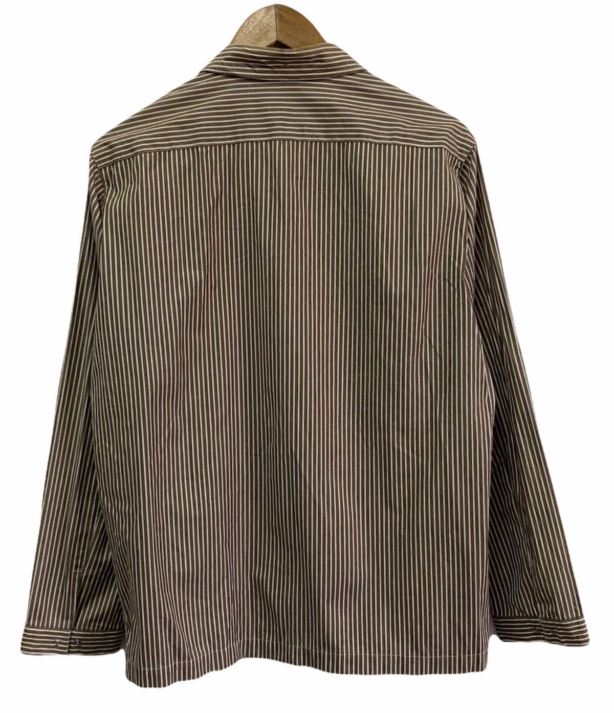 Issey Miyake 🔥NEED GONE🔥OG LACOSTE STRIPPED LONG SLEEVE ZIPPER SHIRT Size US M / EU 48-50 / 2 - 6 Thumbnail