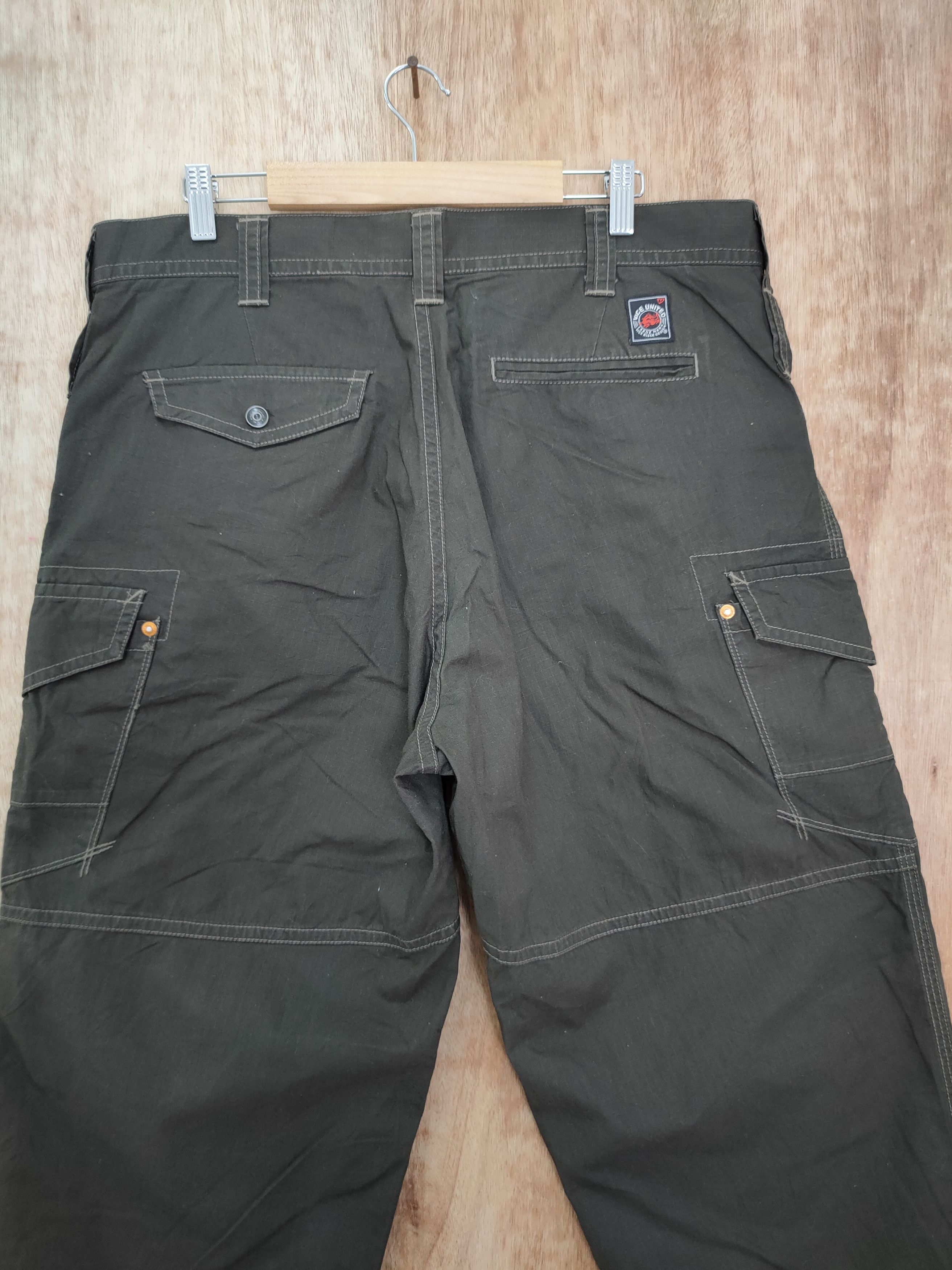 Japanese Brand DLL Burtle dark green multi pocket cargo pants #522 Size US 36 / EU 52 - 8 Thumbnail