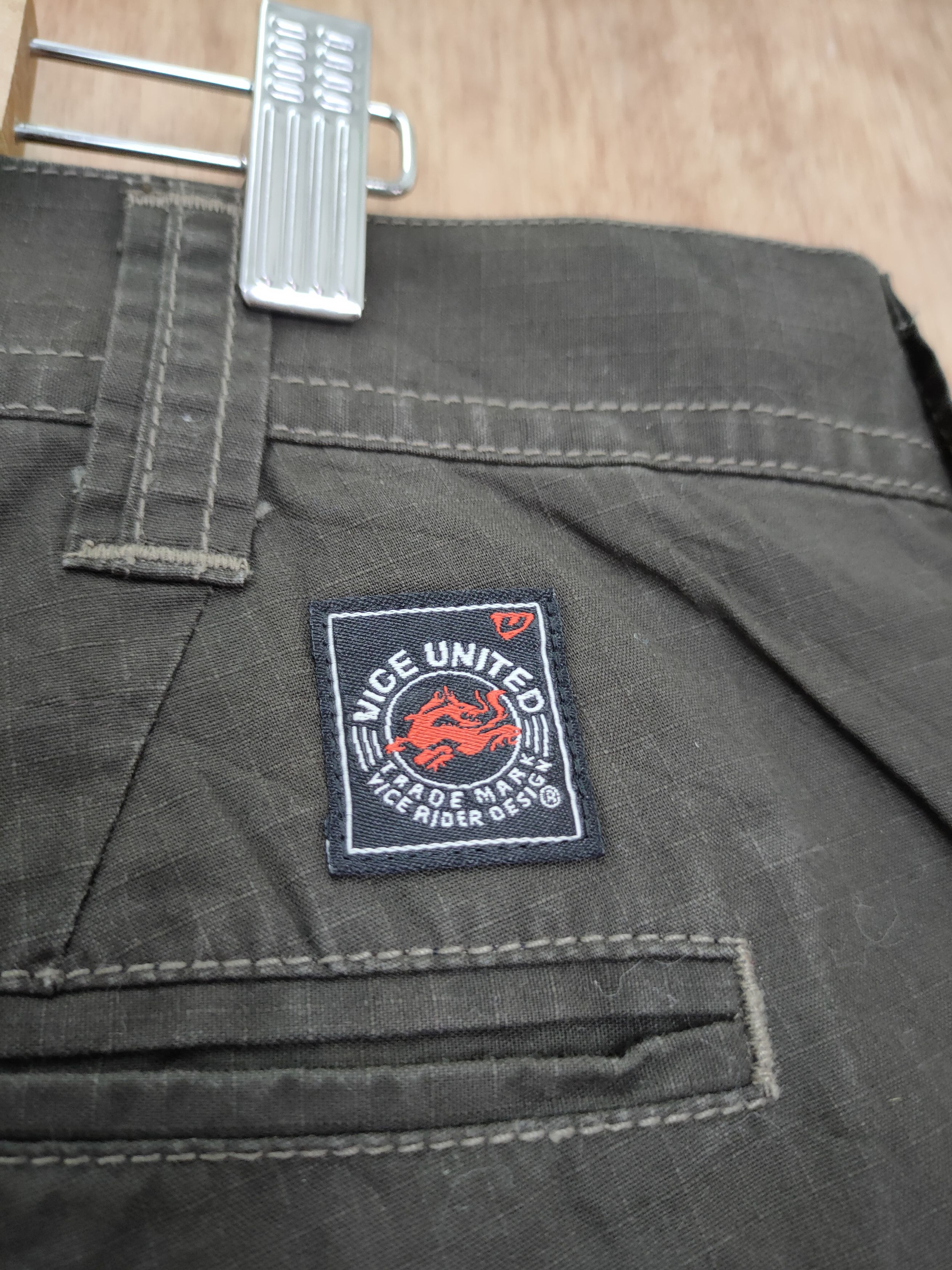 Japanese Brand DLL Burtle dark green multi pocket cargo pants #522 Size US 36 / EU 52 - 9 Thumbnail