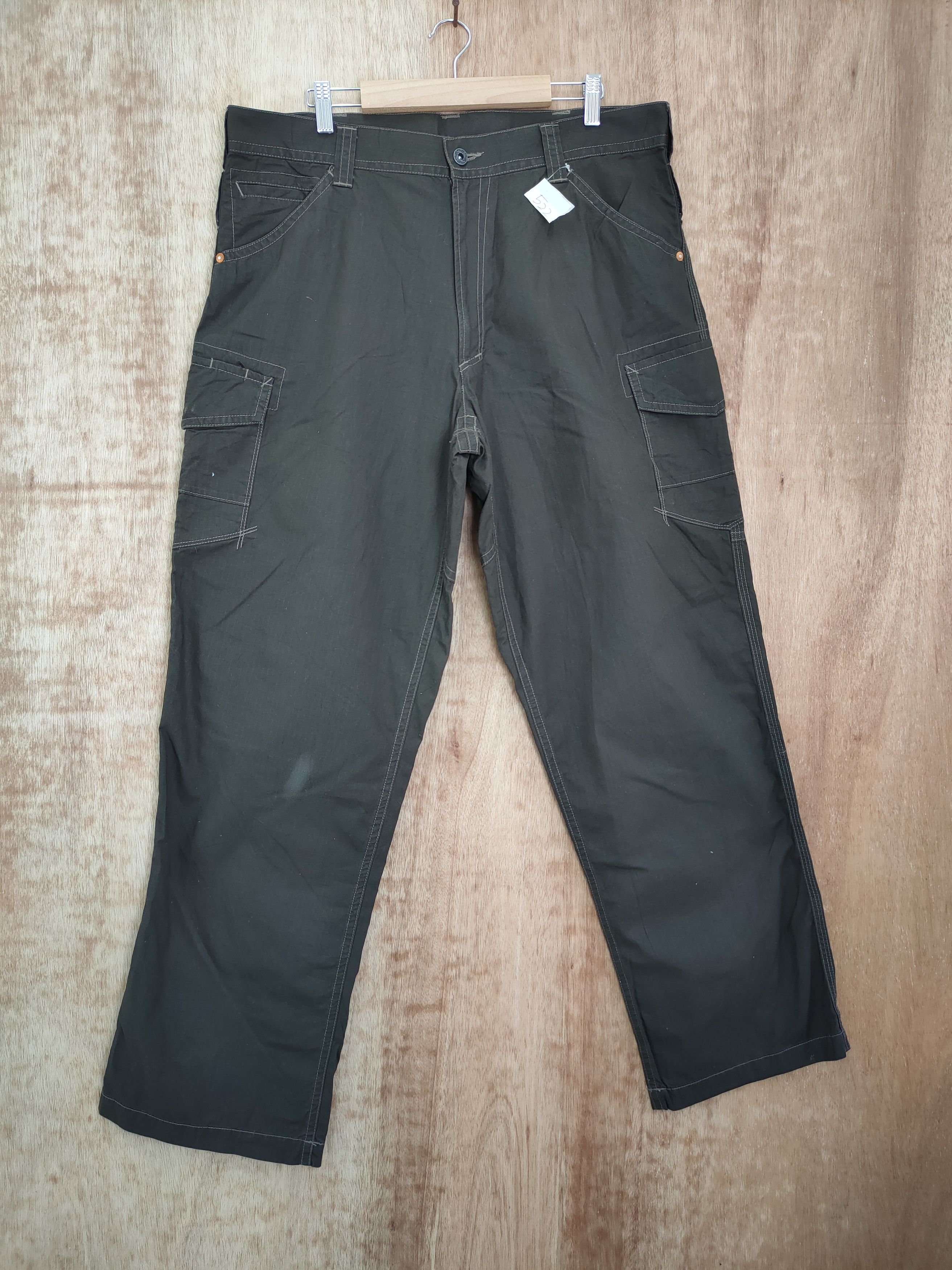 Japanese Brand DLL Burtle dark green multi pocket cargo pants #522 Size US 36 / EU 52 - 1 Thumbnail
