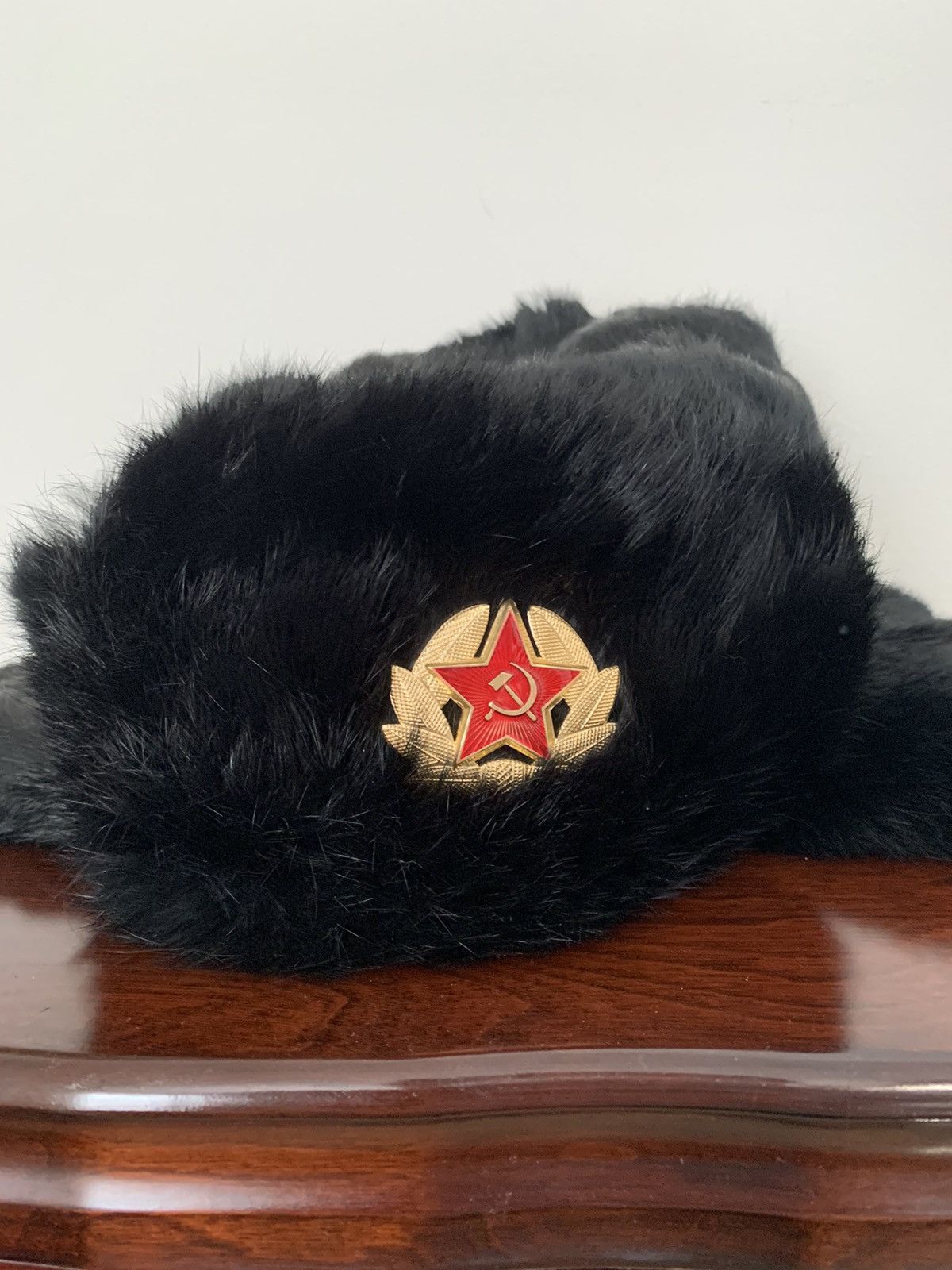 Other Genuine rabbit fur replica ushanka, with Soviet badge | Grailed