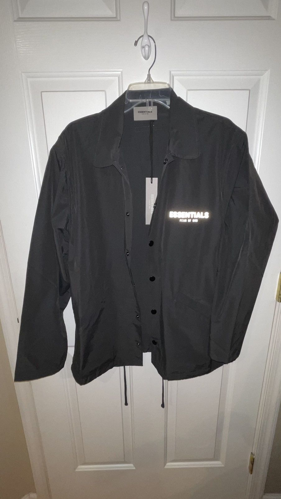 Fear of God Fear Of God Essentials Coaches Jacket Black SS21 | Grailed