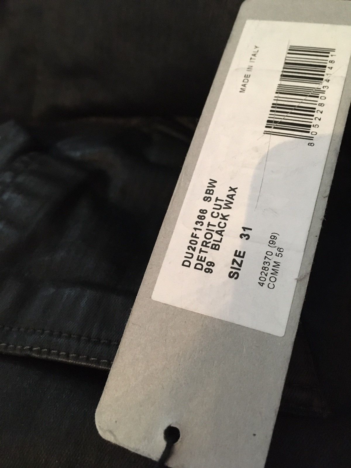 Rick Owens NEW 🔥 CARTI HEAVY WAXED DETROIT SBW DENIM ASAP TRAVIS Sz. 31 Size US 31 - 12 Thumbnail