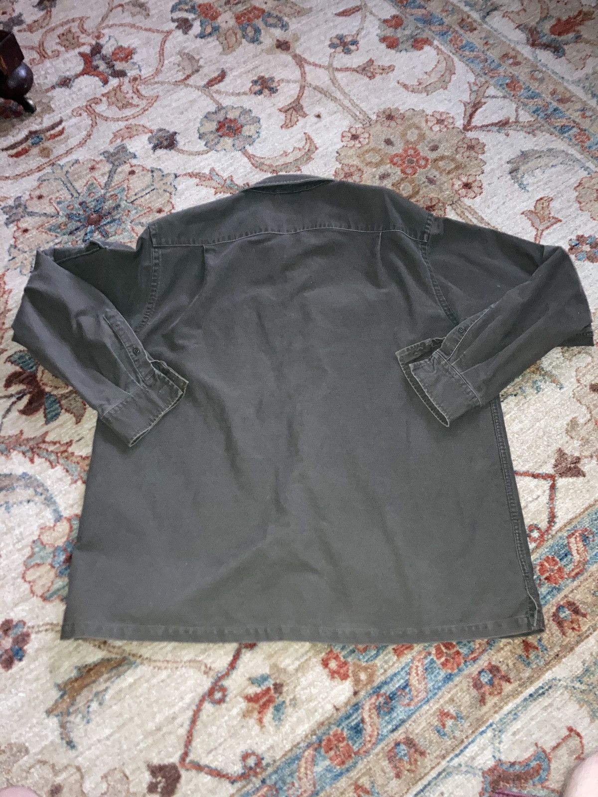 Vintage VTG GAP Military Army Olive Heavy Button Shirt Large Size US XL / EU 56 / 4 - 6 Thumbnail