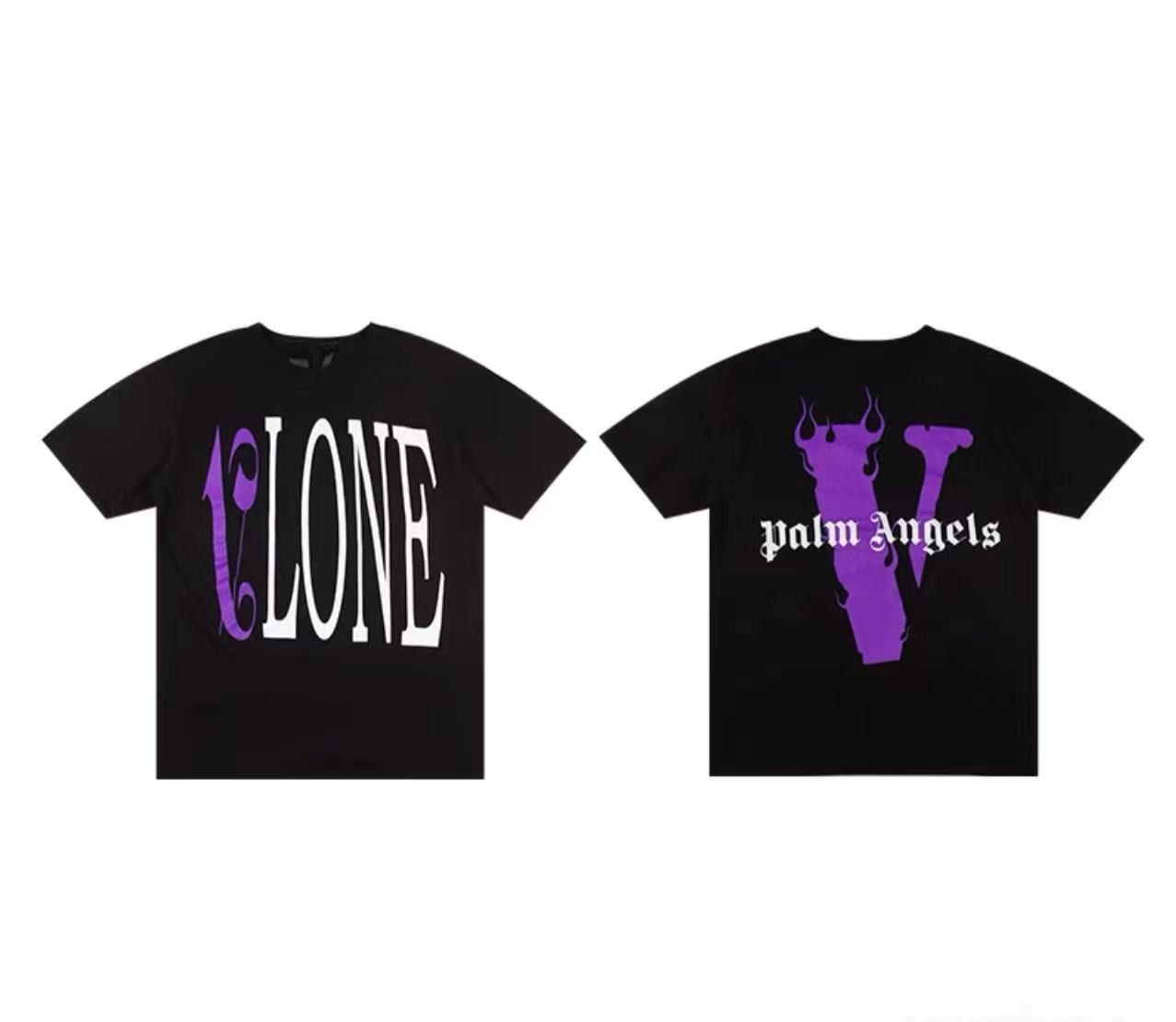 Vlone x Palm Angels T-Shirt Black/Purple