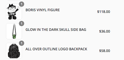 FTP Glow in the Dark Skull Side Bag Black