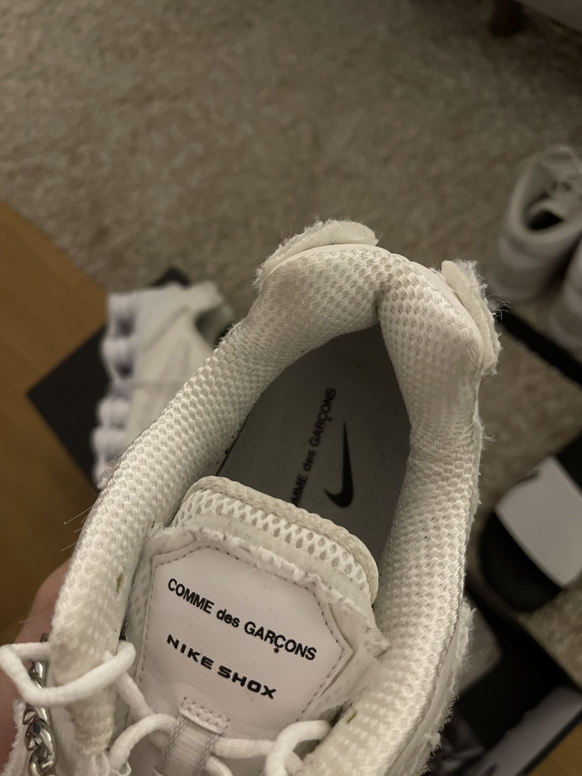 Comme des Garcons × Nike *Last Drop* Comme des Garcons x Nike Shox White Size US 11.5 / EU 44-45 - 8 Thumbnail
