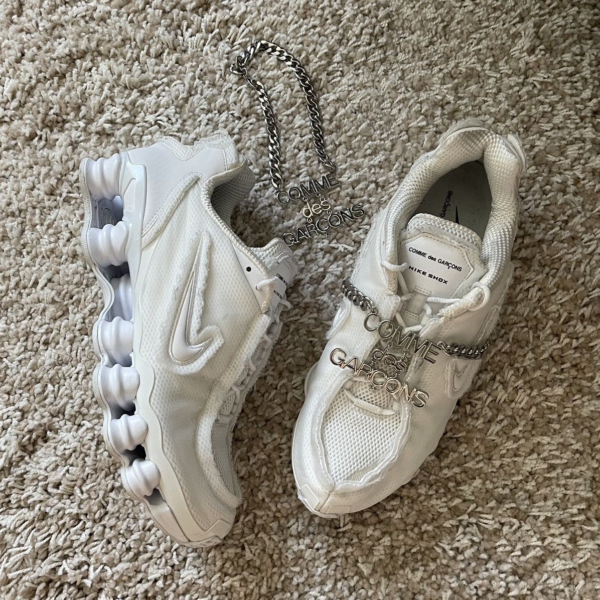 Comme des Garcons × Nike *Last Drop* Comme des Garcons x Nike Shox White Size US 11.5 / EU 44-45 - 1 Thumbnail