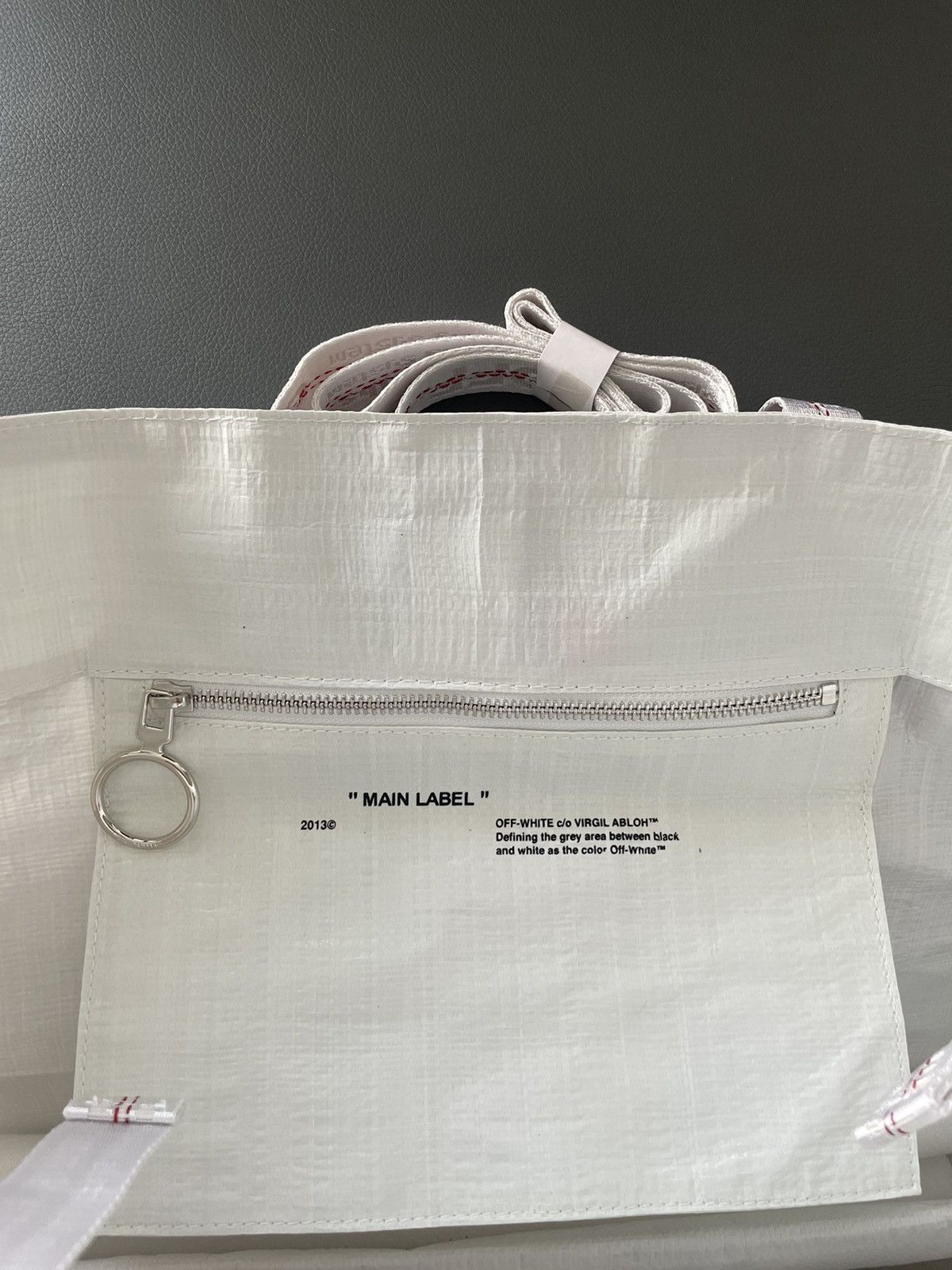 Off-White Brand NEW XL Super Limited Edition Runway Logo Tote Bag Size ONE SIZE - 4 Thumbnail