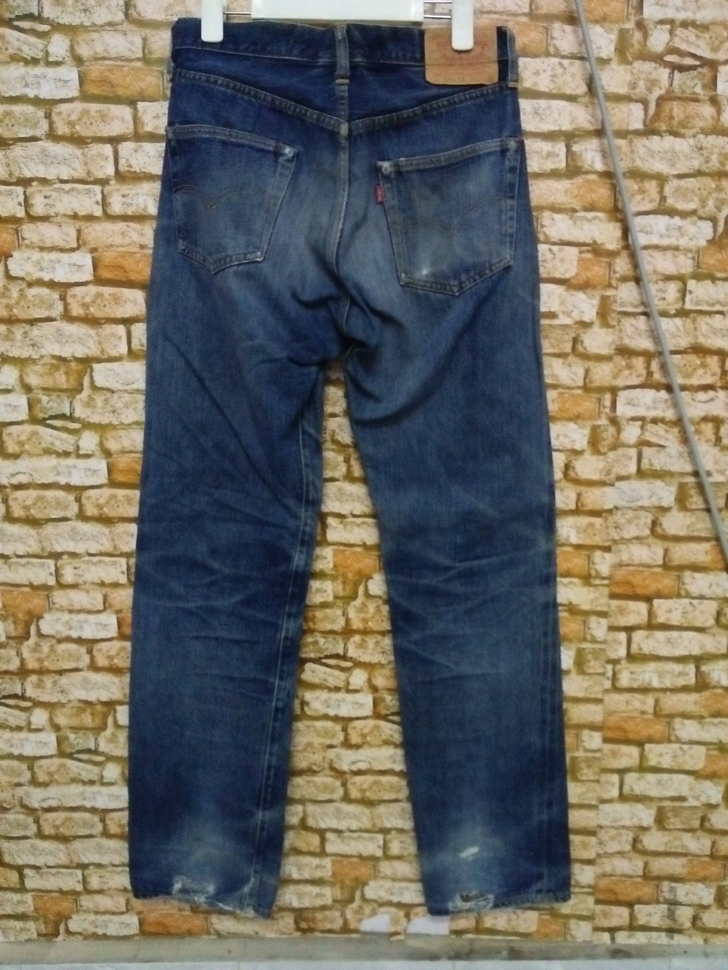 Levi's 90s LEVIS 501XX DENIM SELVEDGE 555 USA BIG 'E' (B132) Size US 29 - 3 Thumbnail