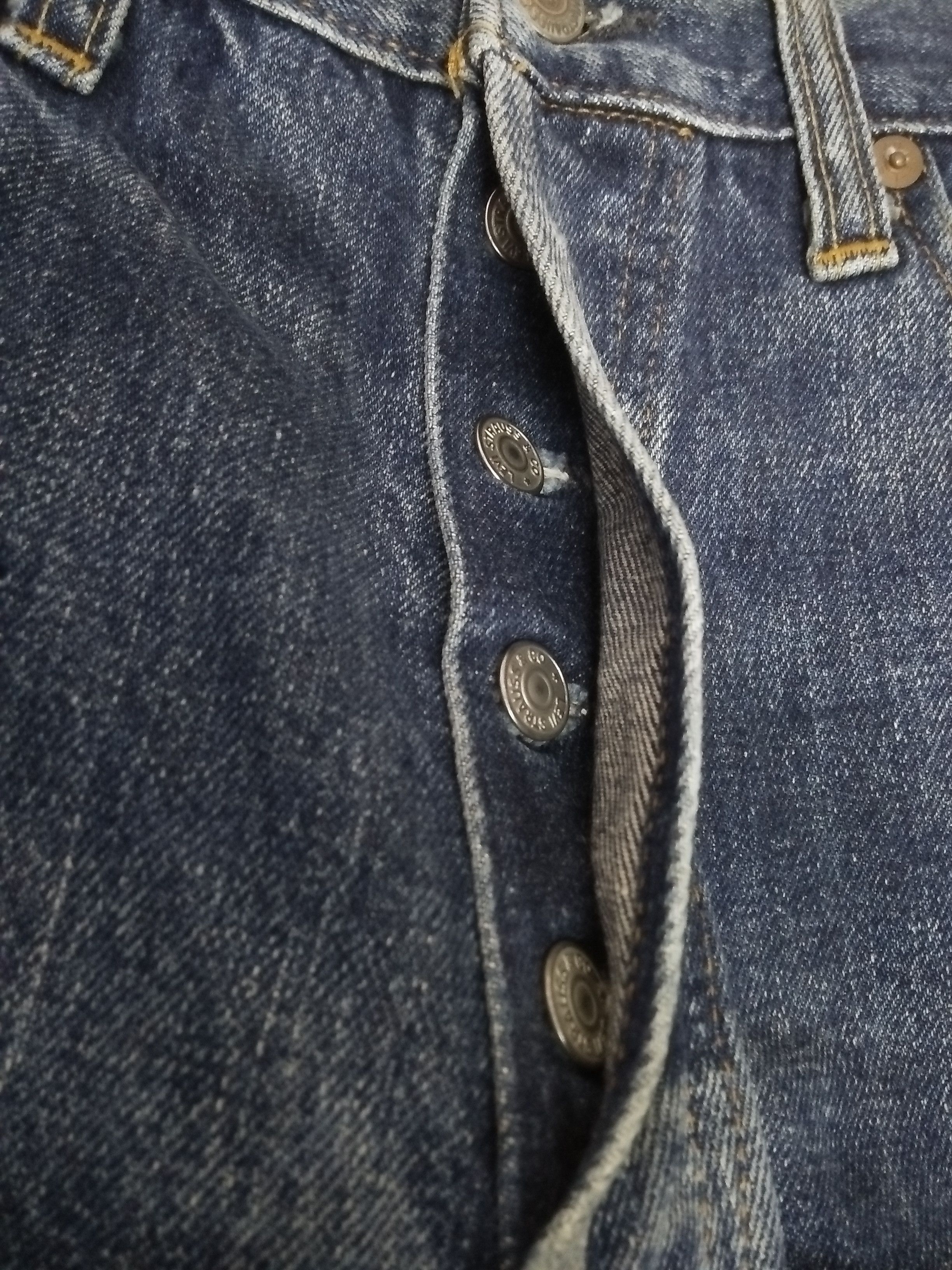 Levi's 90s LEVIS 501XX DENIM SELVEDGE 555 USA BIG 'E' (B132) Size US 29 - 8 Thumbnail
