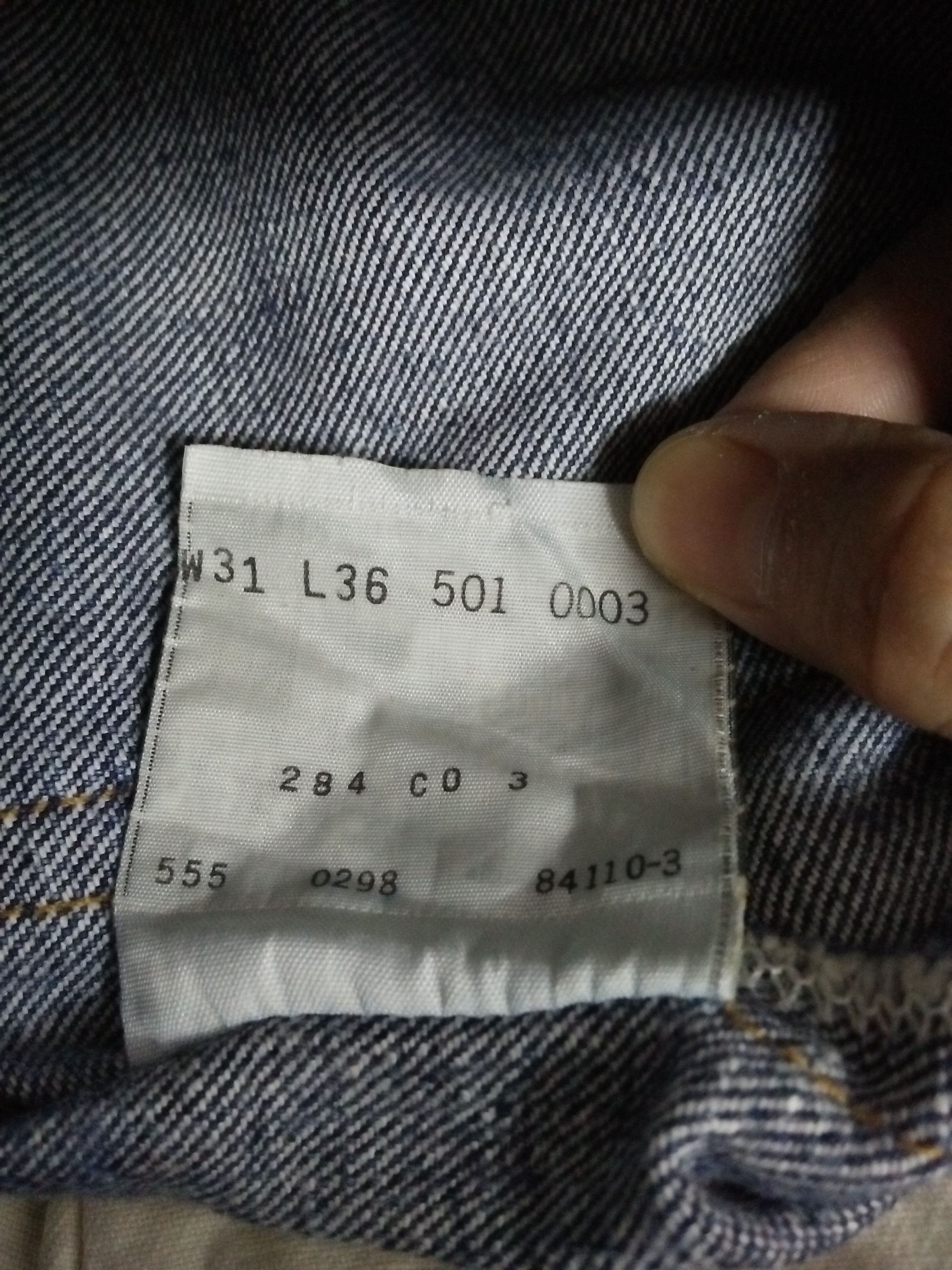 Levi's 90s LEVIS 501XX DENIM SELVEDGE 555 USA BIG 'E' (B132) Size US 29 - 10 Thumbnail