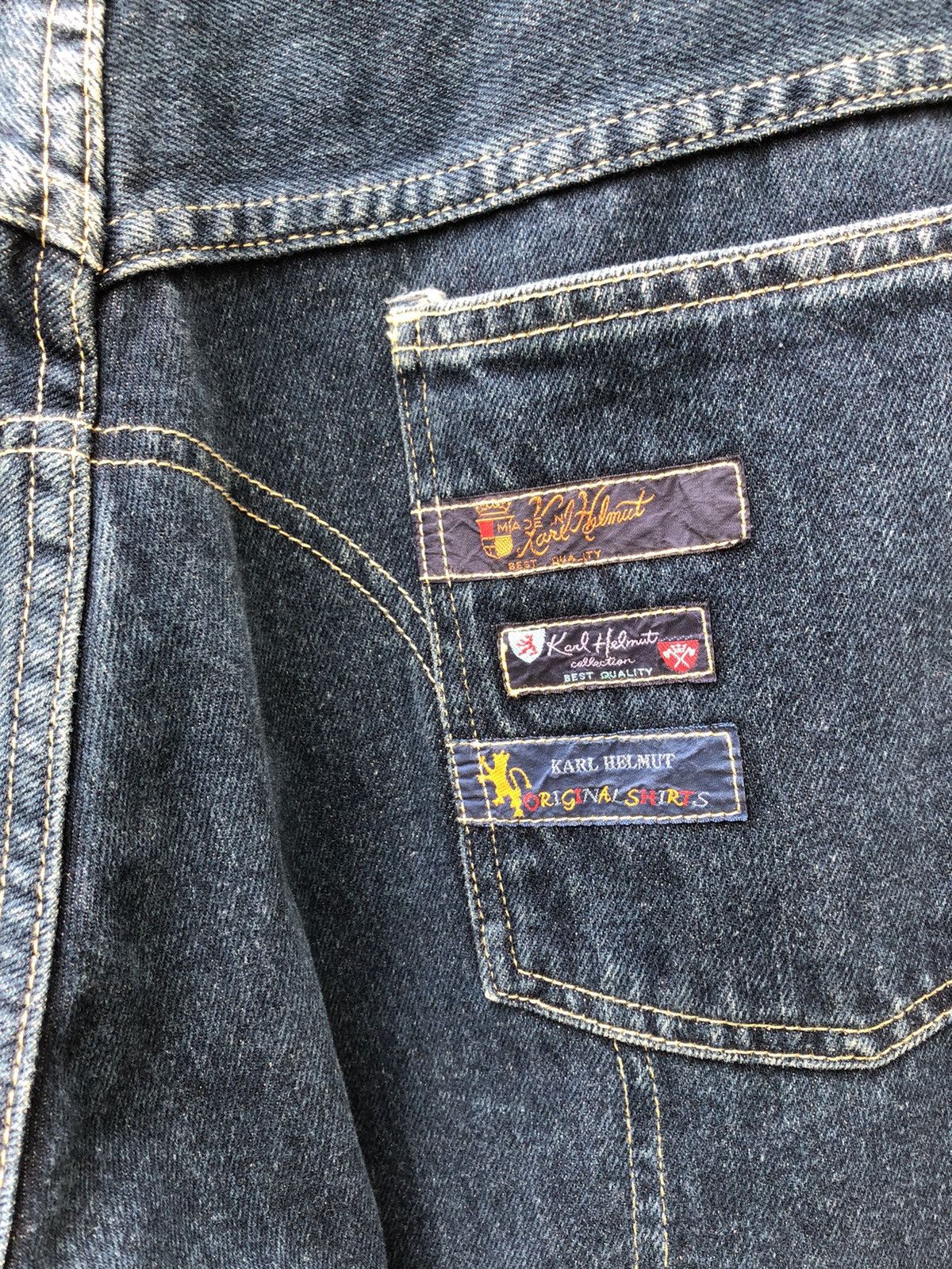 Karl Helmut Karl Helmut Patches Denim Size US 33 - 10 Thumbnail