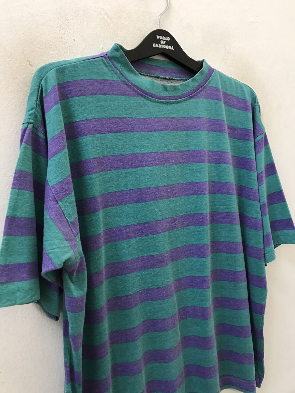 Vintage Vintage 90s Ocean Pacific Border Striped t shirt Size US XL / EU 56 / 4 - 2 Thumbnail