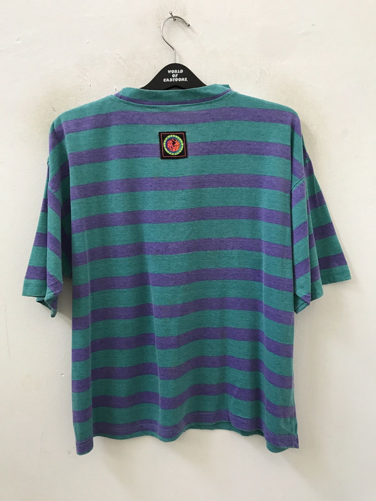 Vintage Vintage 90s Ocean Pacific Border Striped t shirt Size US XL / EU 56 / 4 - 4 Thumbnail
