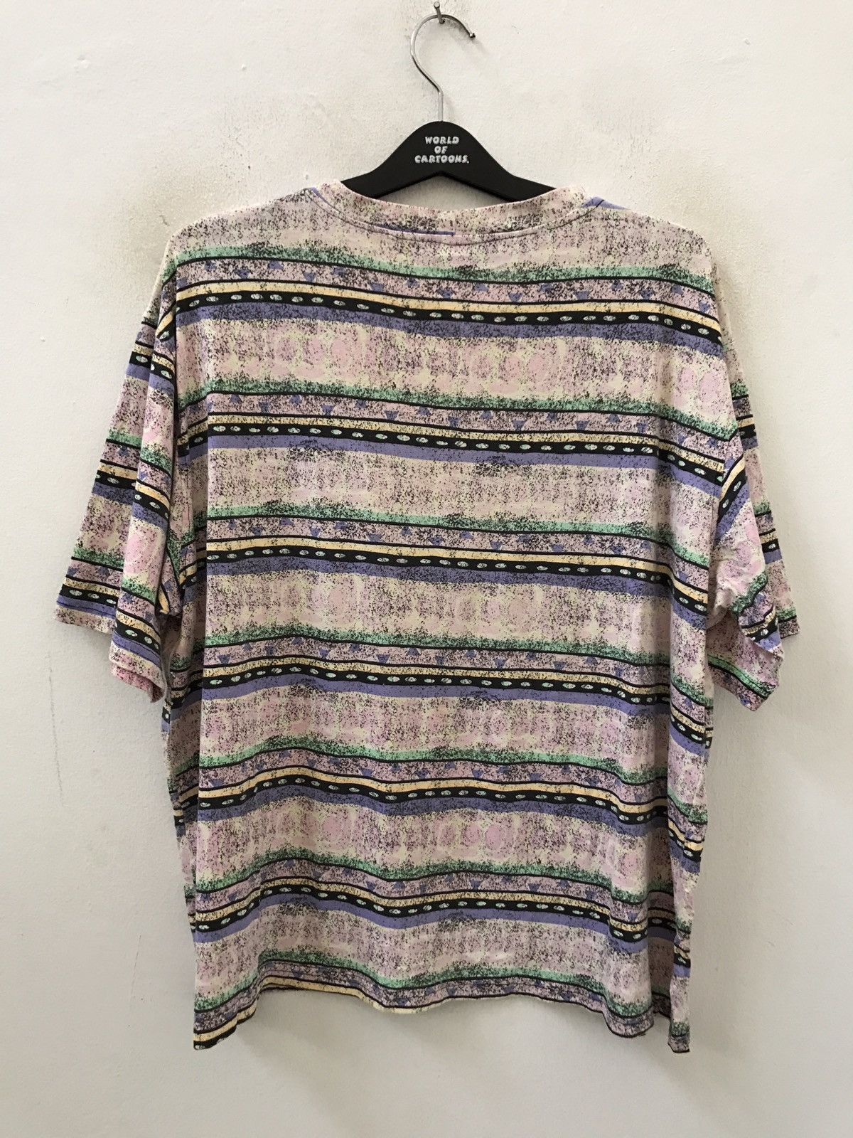Vintage Vintage 90s Todays News Made in USA Border Striped t shirt Size US XL / EU 56 / 4 - 6 Thumbnail