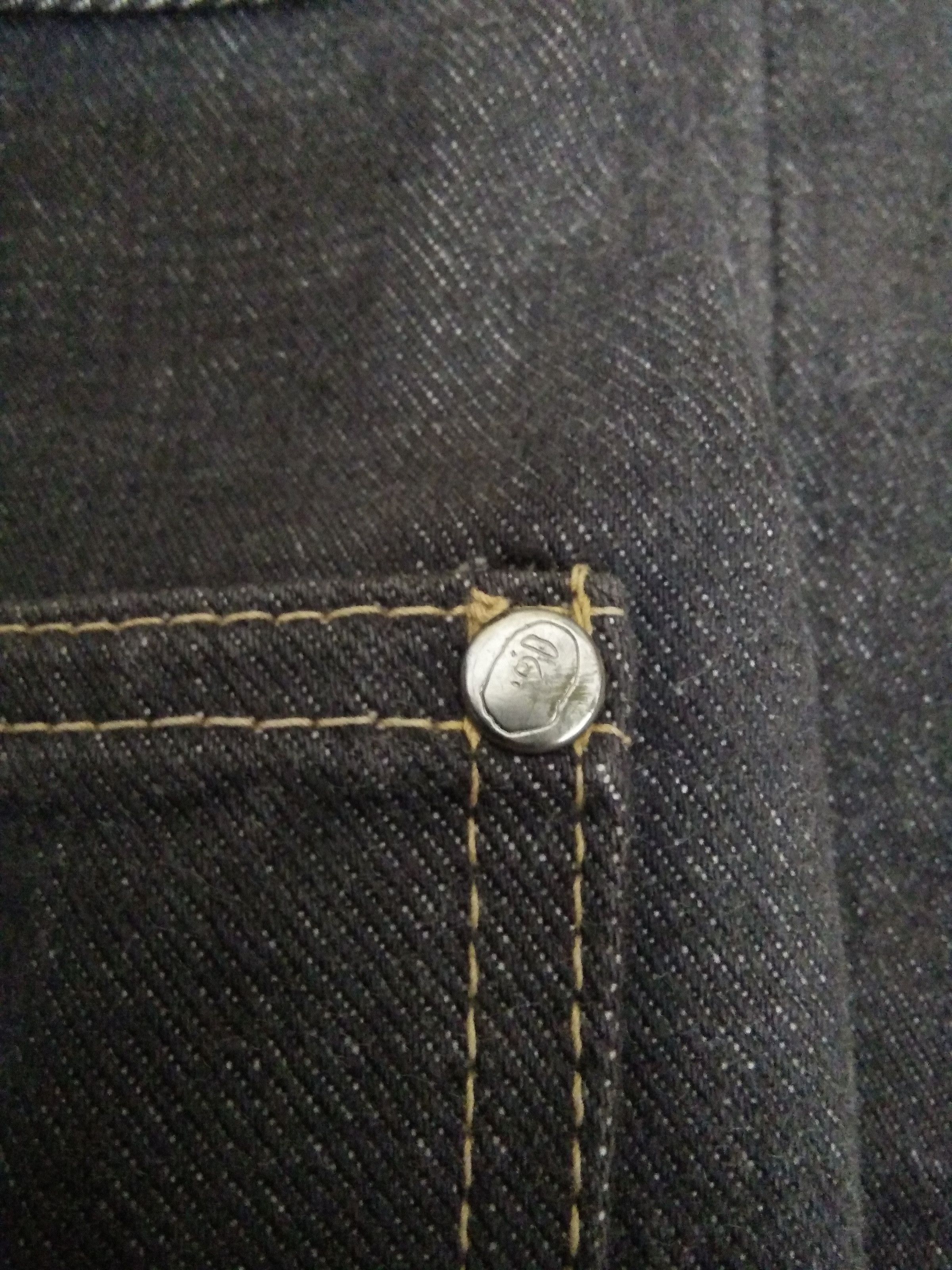 Bape × Vintage BAPE A BATHING APE SELVEDGE DENIM JAPAN DOUBLE (496) Size US 32 / EU 48 - 4 Thumbnail