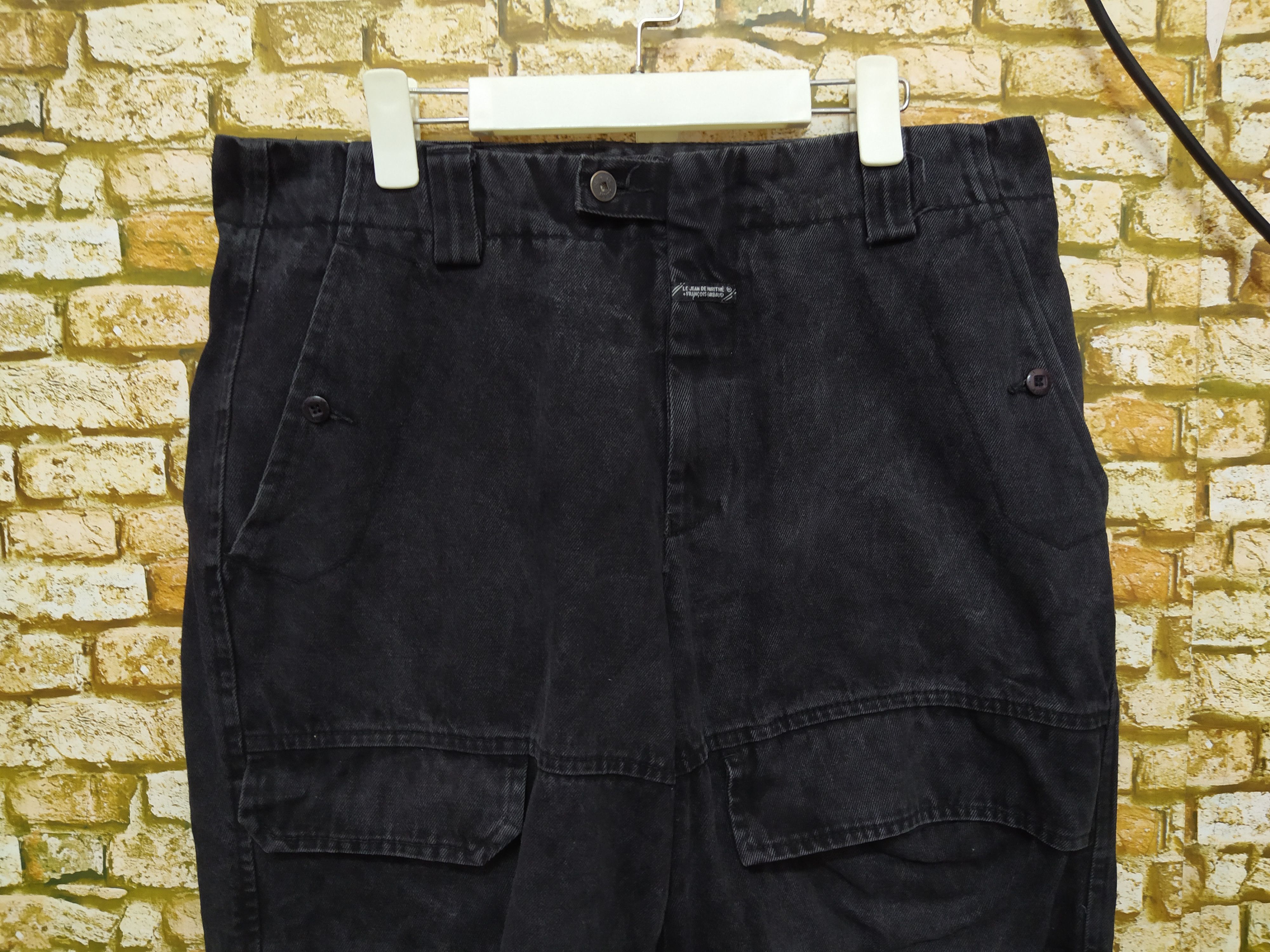 Marithe + Francois Girbaud 90s MARITHE FRANCOIS GIRBAUD STRAP DENIM (B502) Size US 35 - 3 Thumbnail